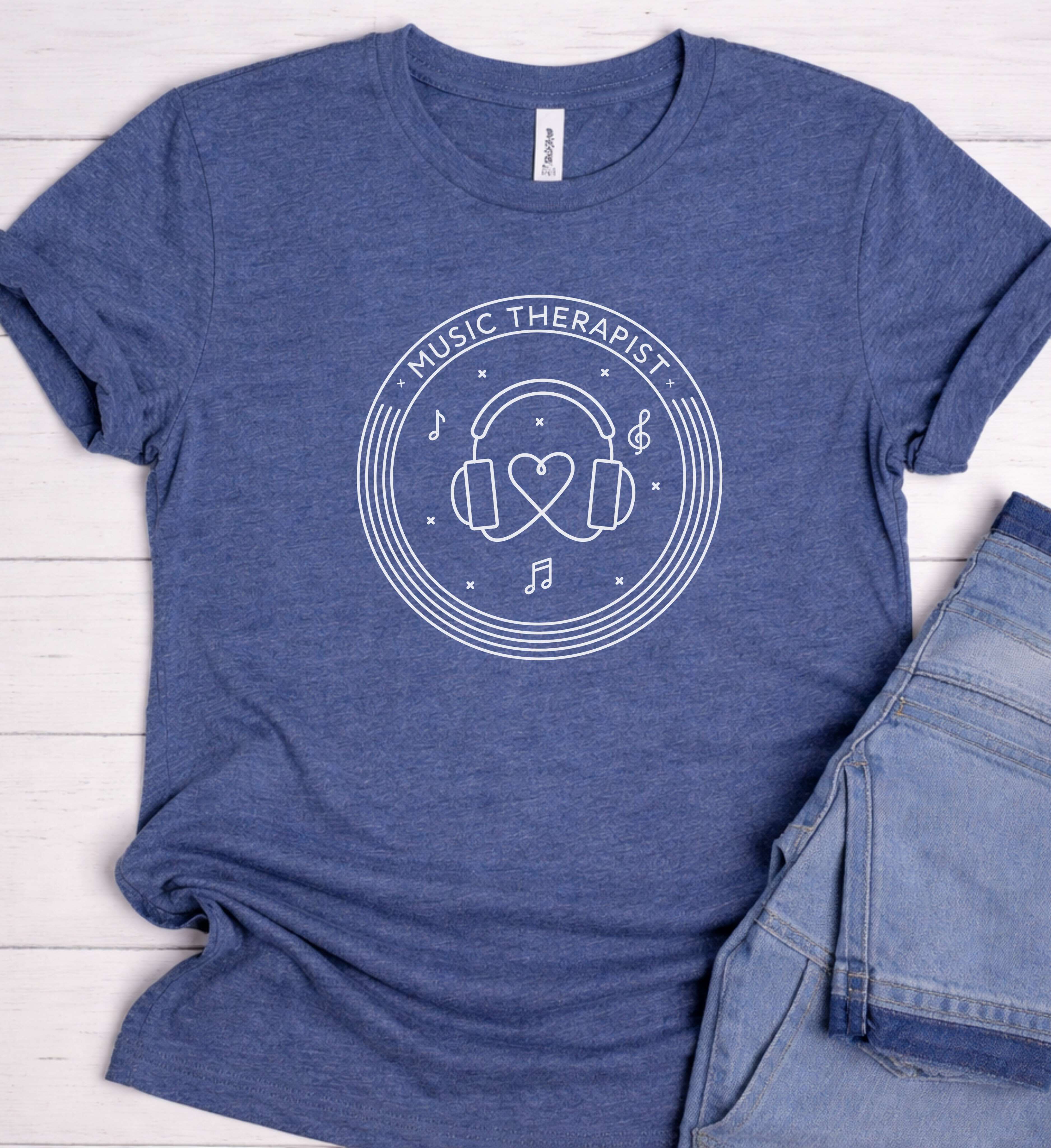 Music Therapist Shirt - Healing Through Sound.
