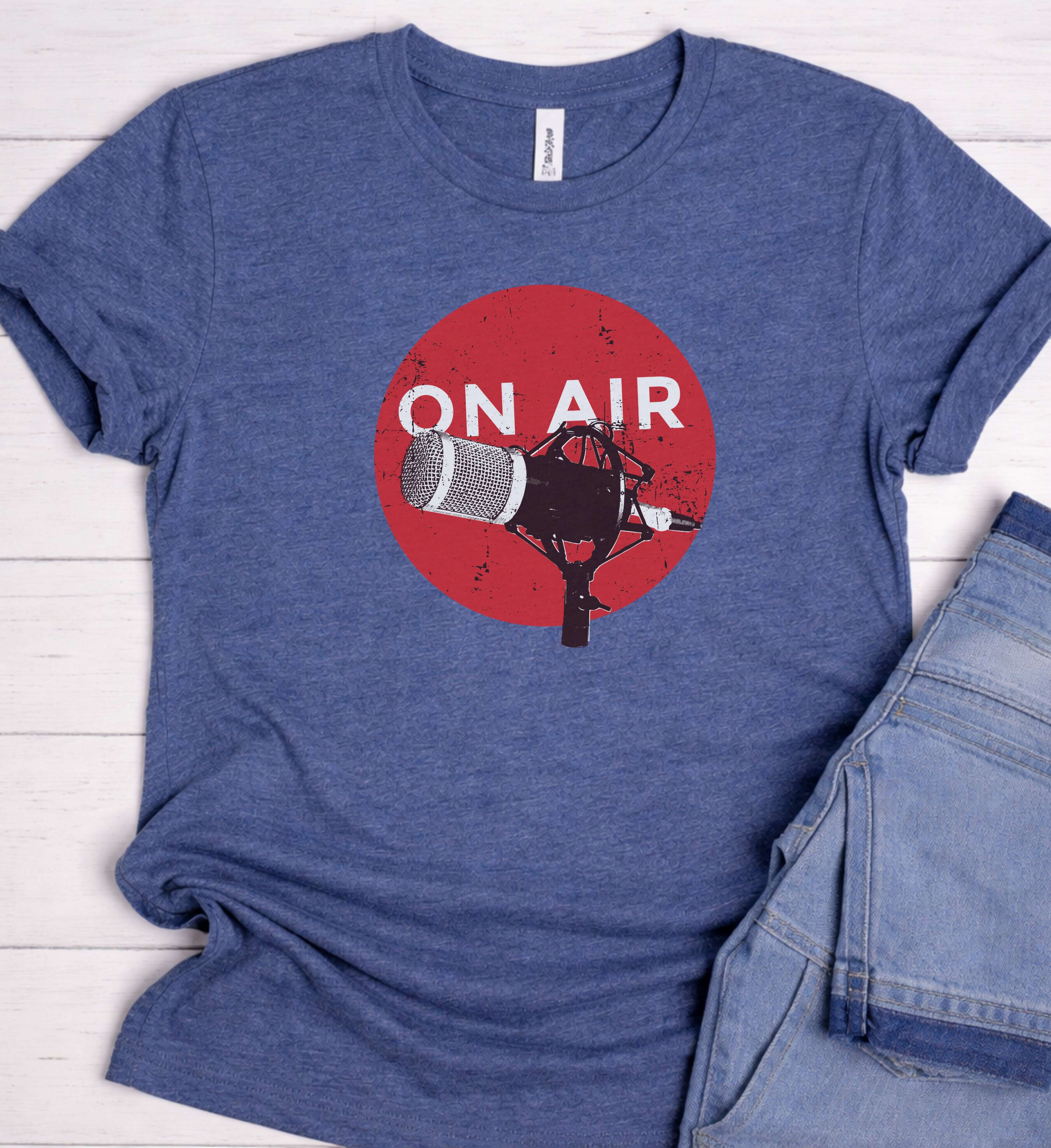 On Air Shirt – Podcast Microphone Graphic Tee