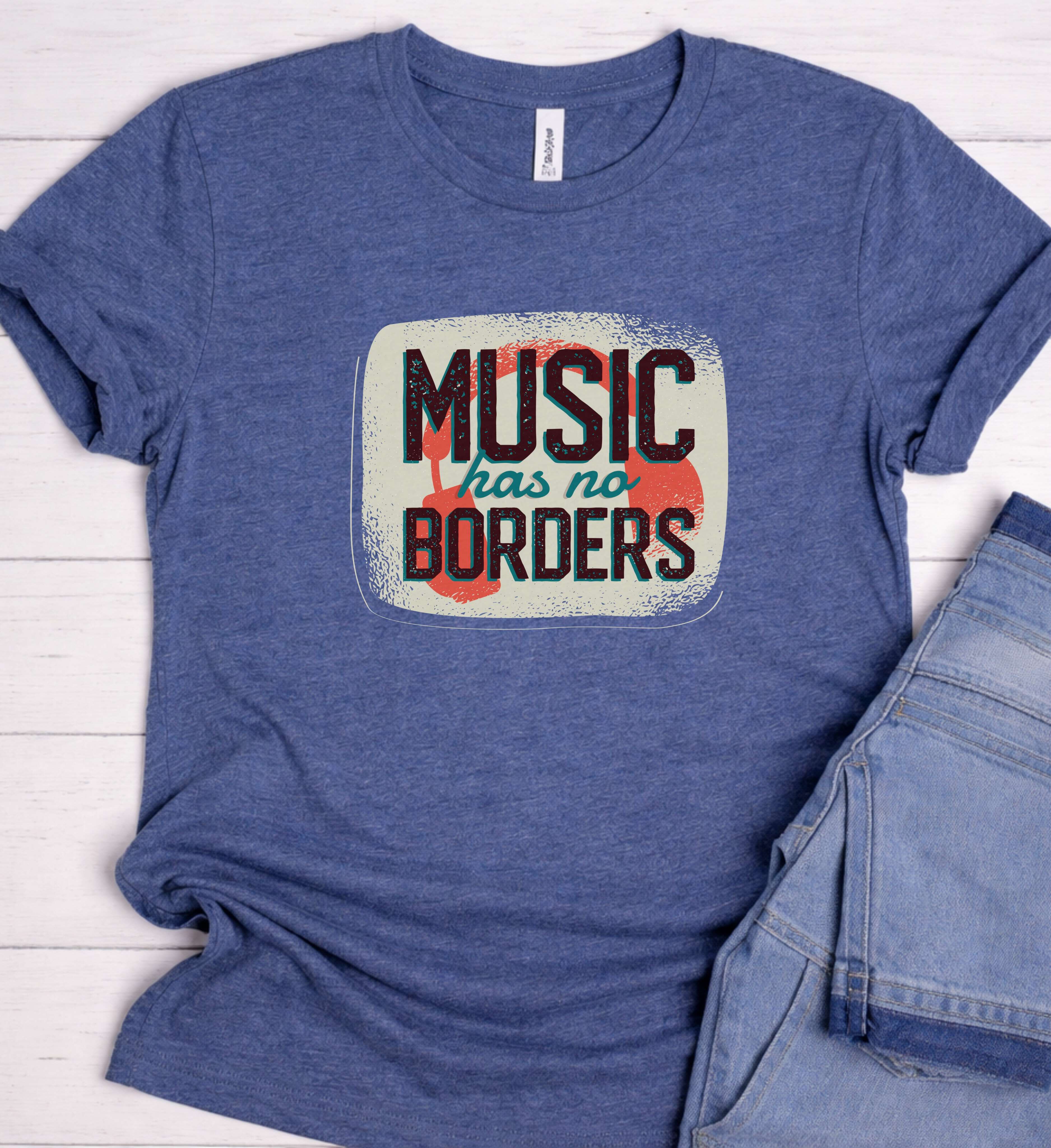 Music Has No Borders Tee – A Universal Message