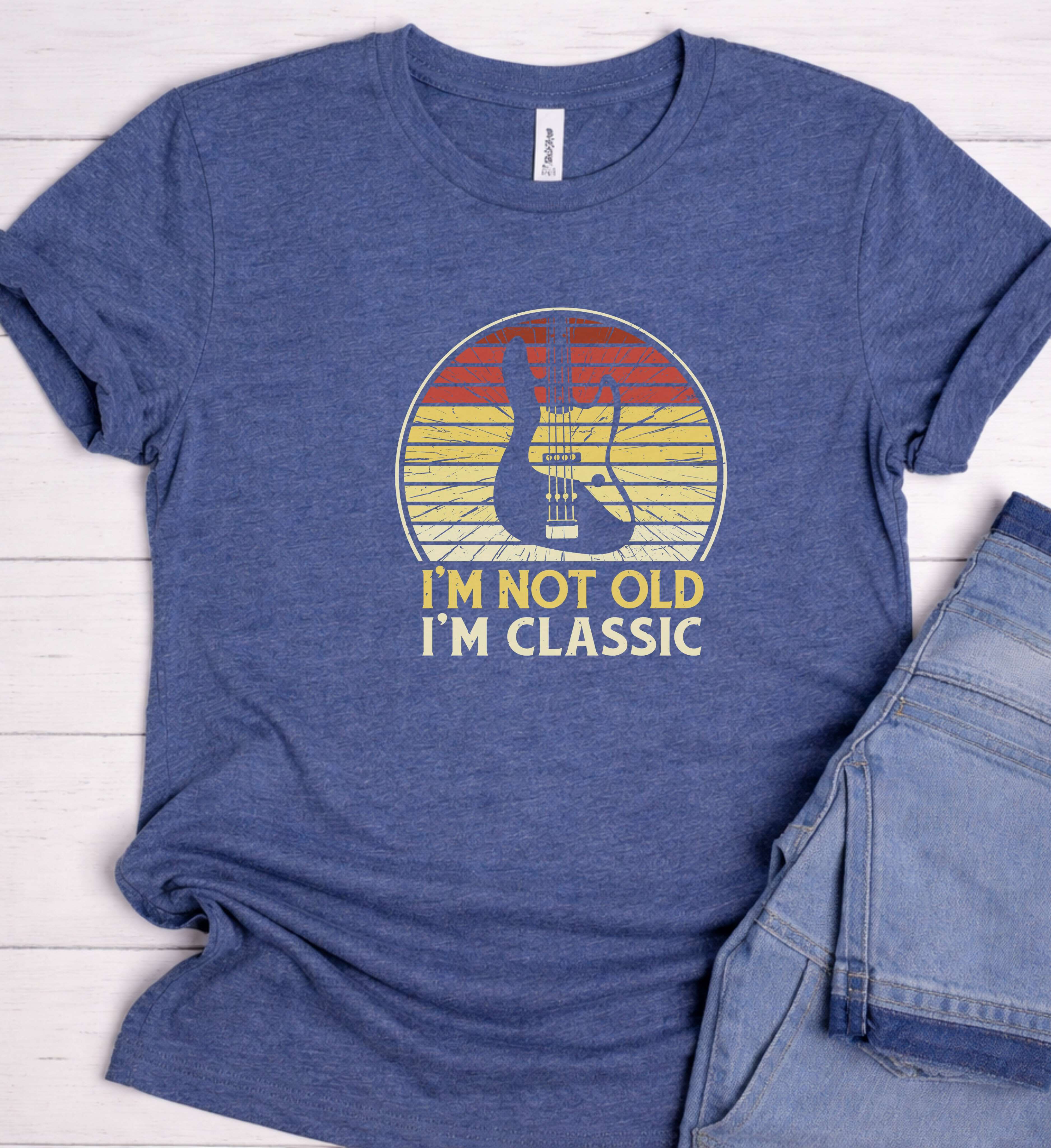 I’m Not Old I’m Classic Shirt – Retro Bass Guitar Tee