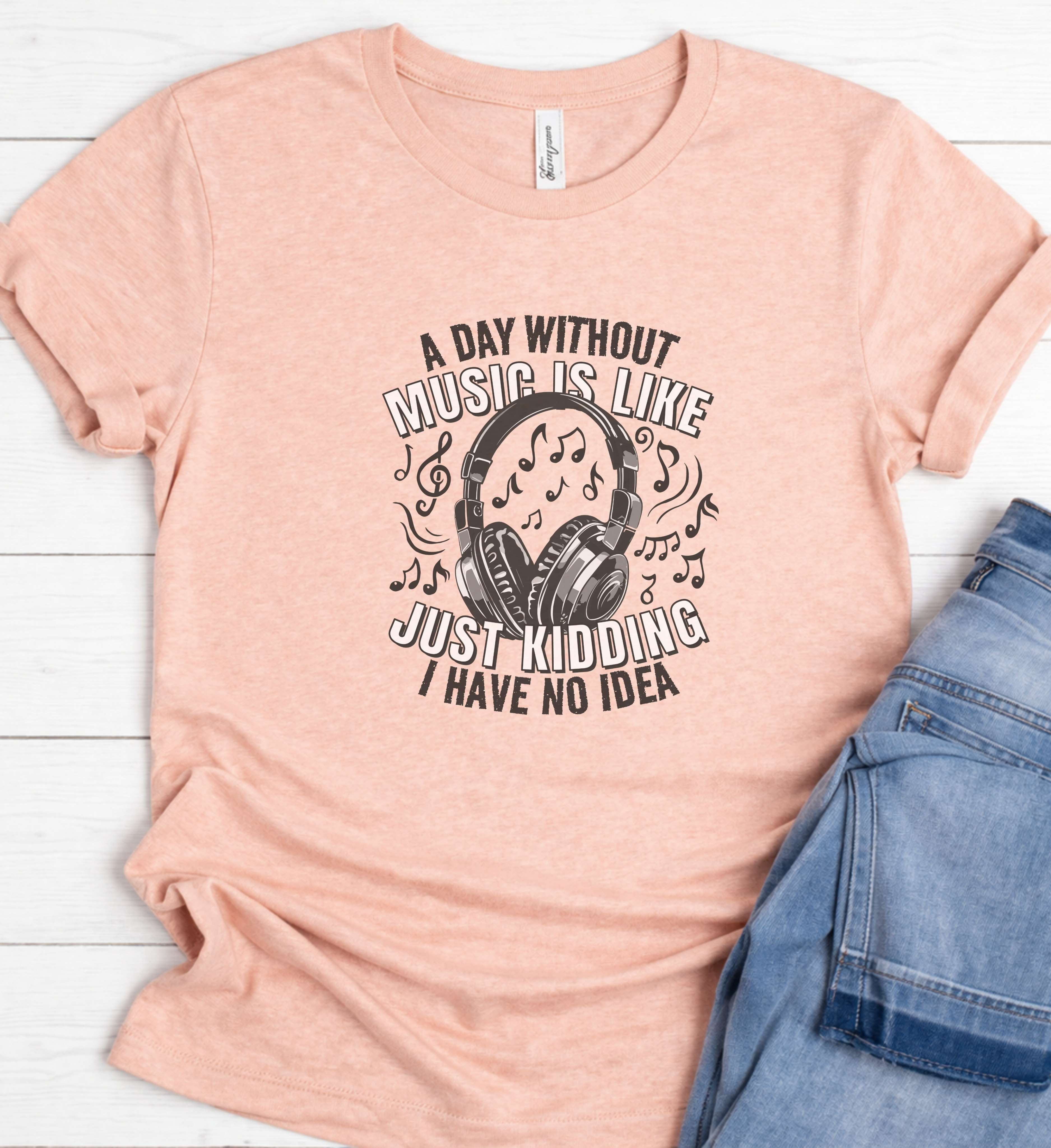 Music Is Life Headphone Shirt