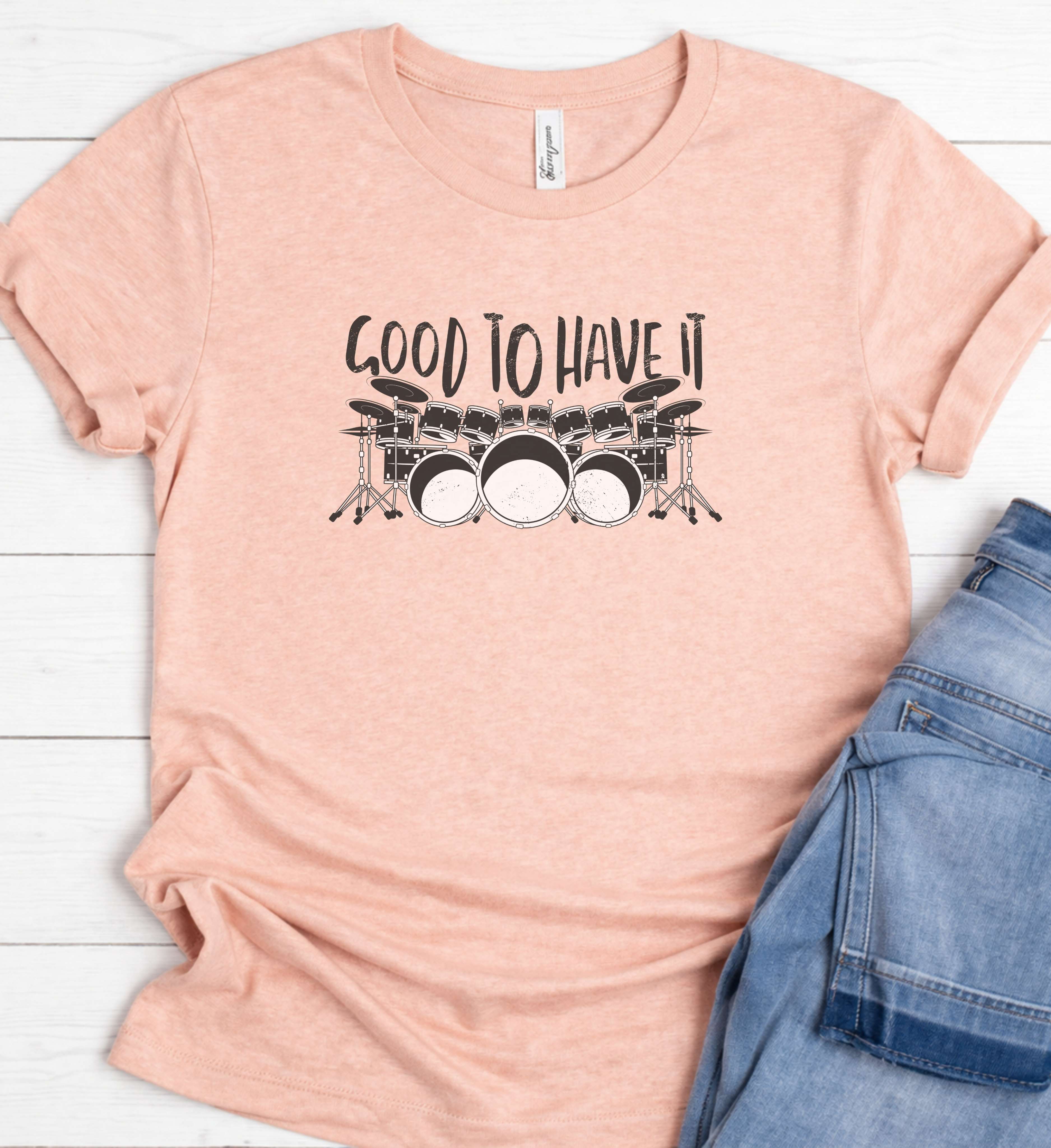 Drummer Shirt – Drum Kit Music Graphic Tee