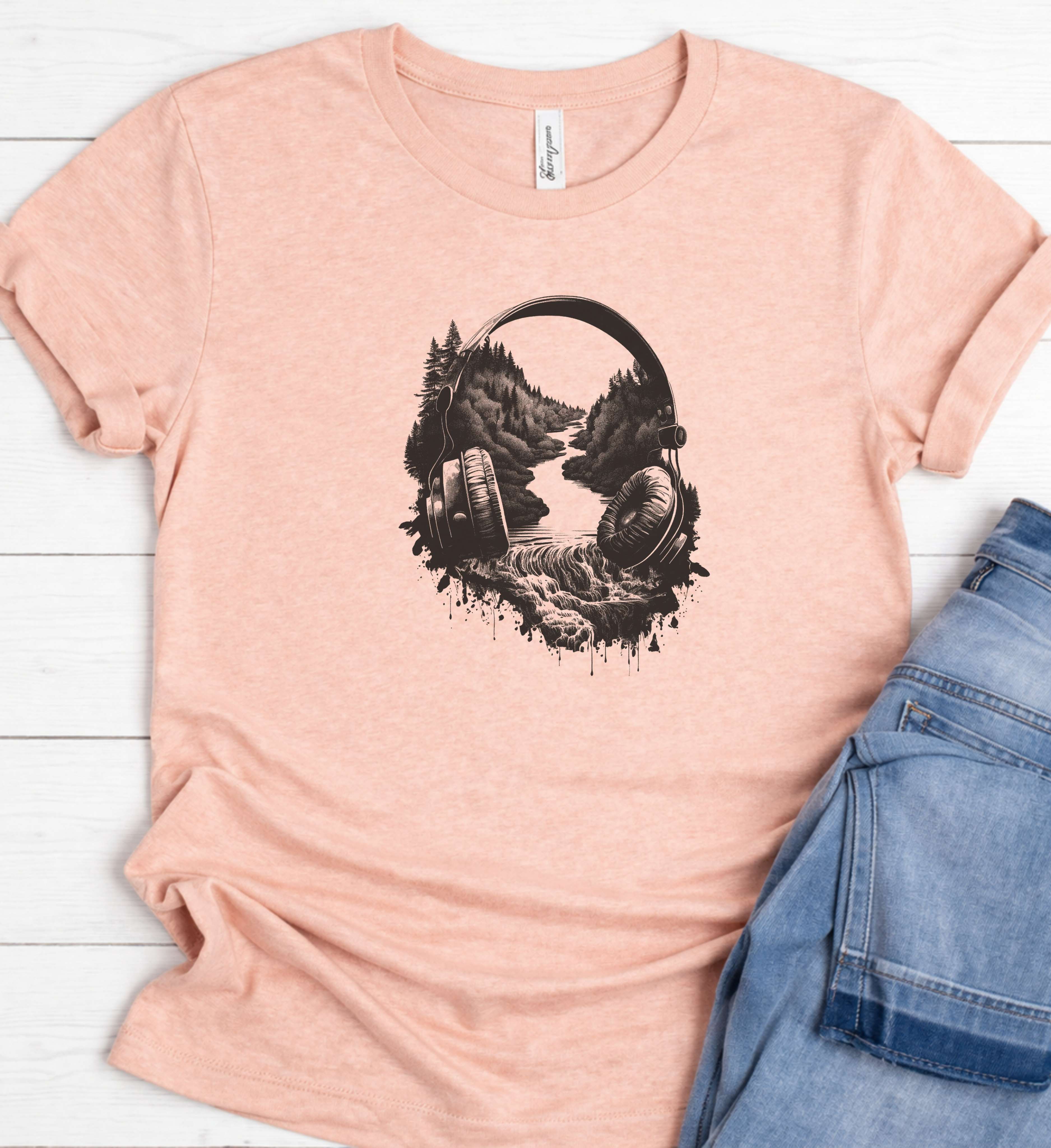 Soundscape Headphone Shirt – Where Music Meets Nature