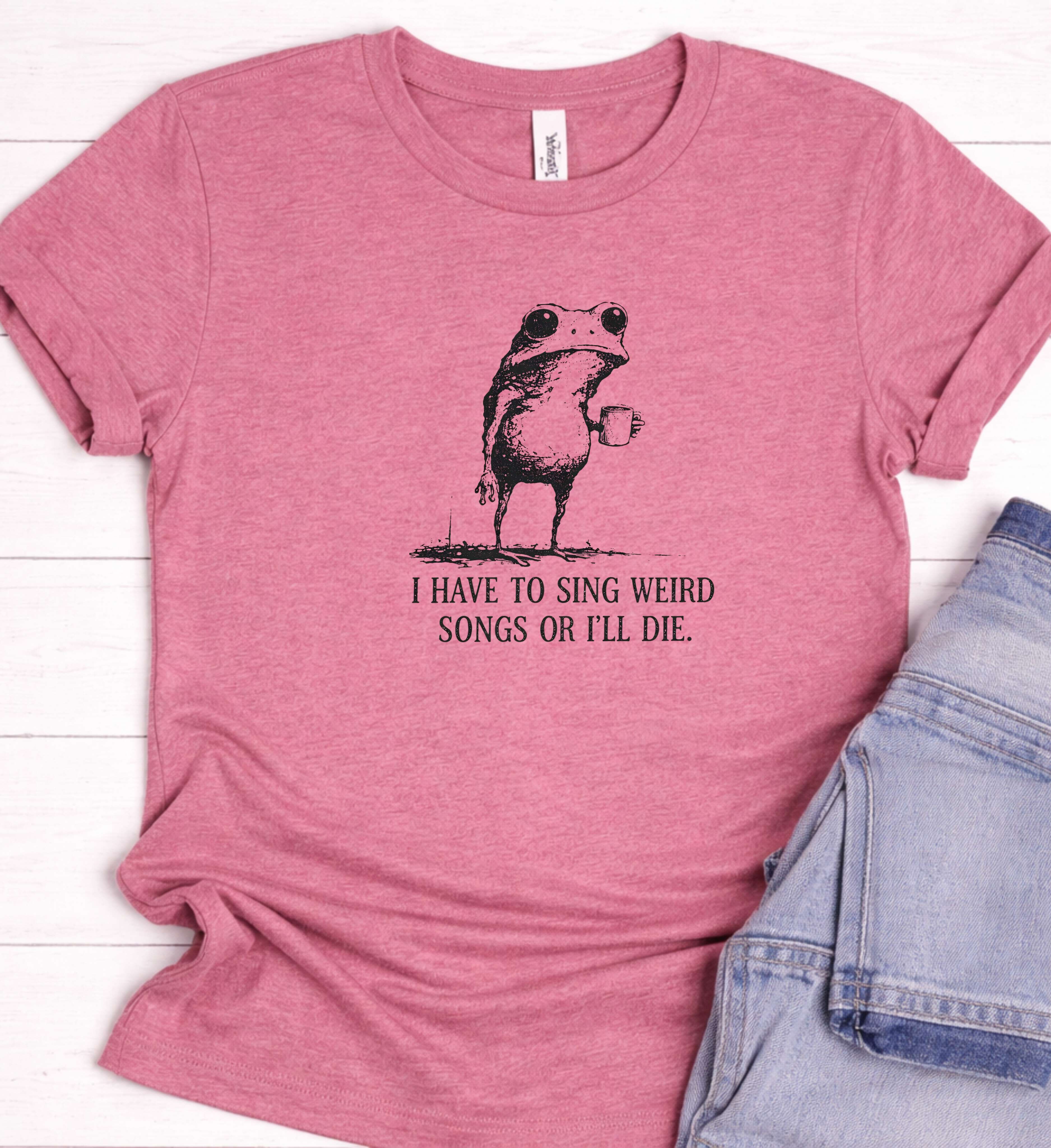 Funny Frog Music Shirt – Weird Songs Graphic Tee