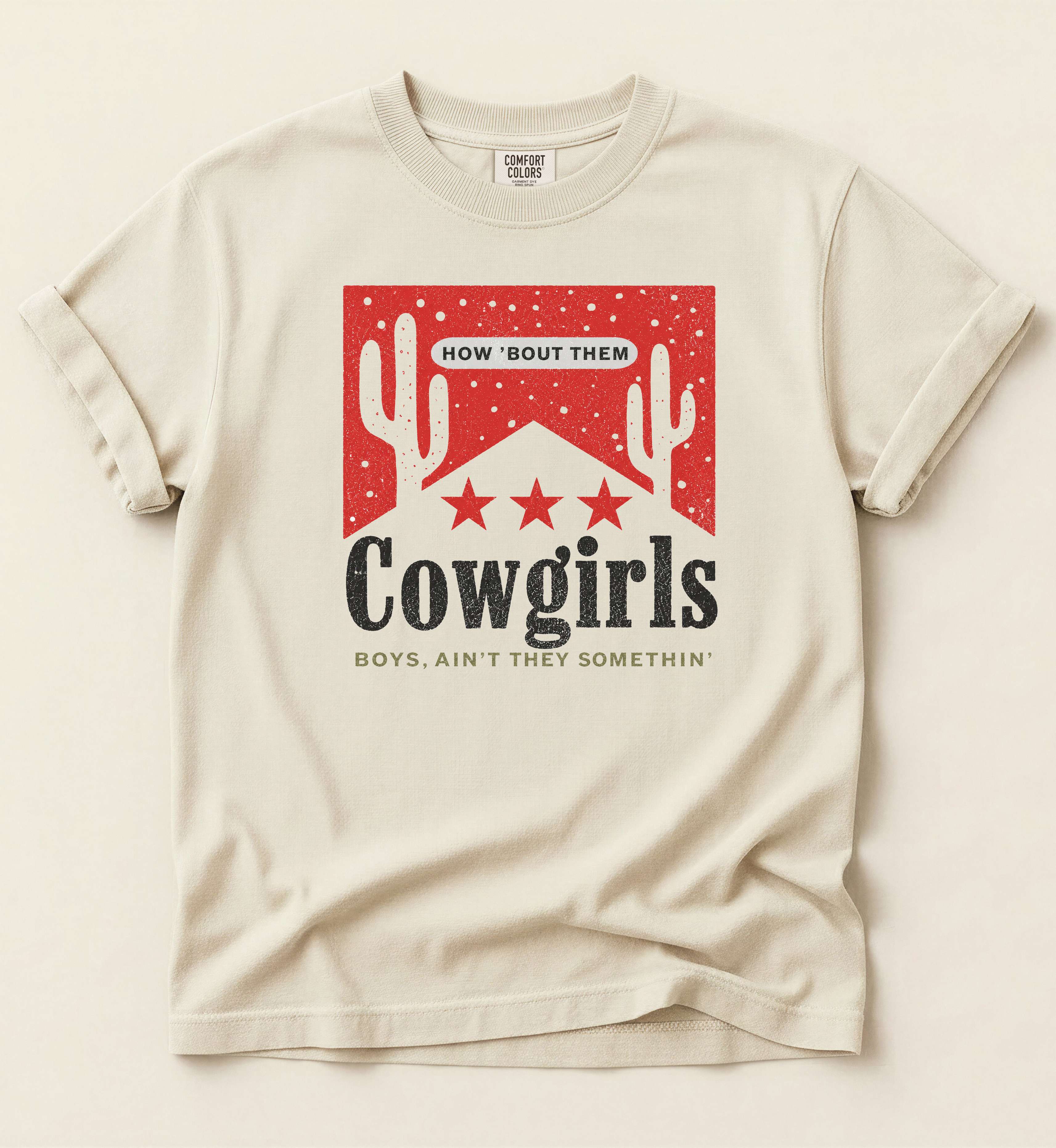 How 'Bout Them Cowgirls Shirt – Vintage Country Girl Graphic Tee