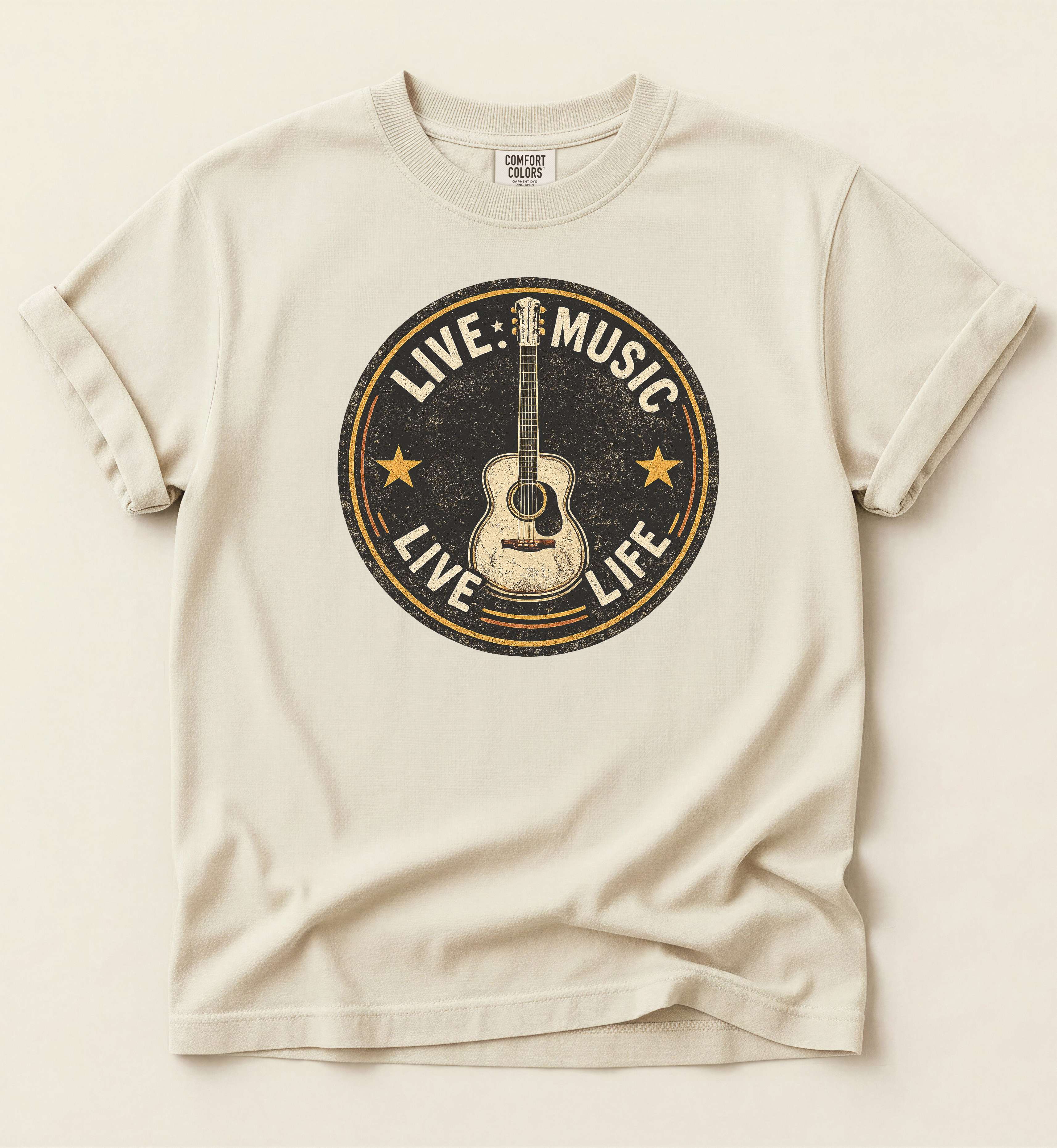 Live Music Live Life Shirt – Country Music Graphic Tee