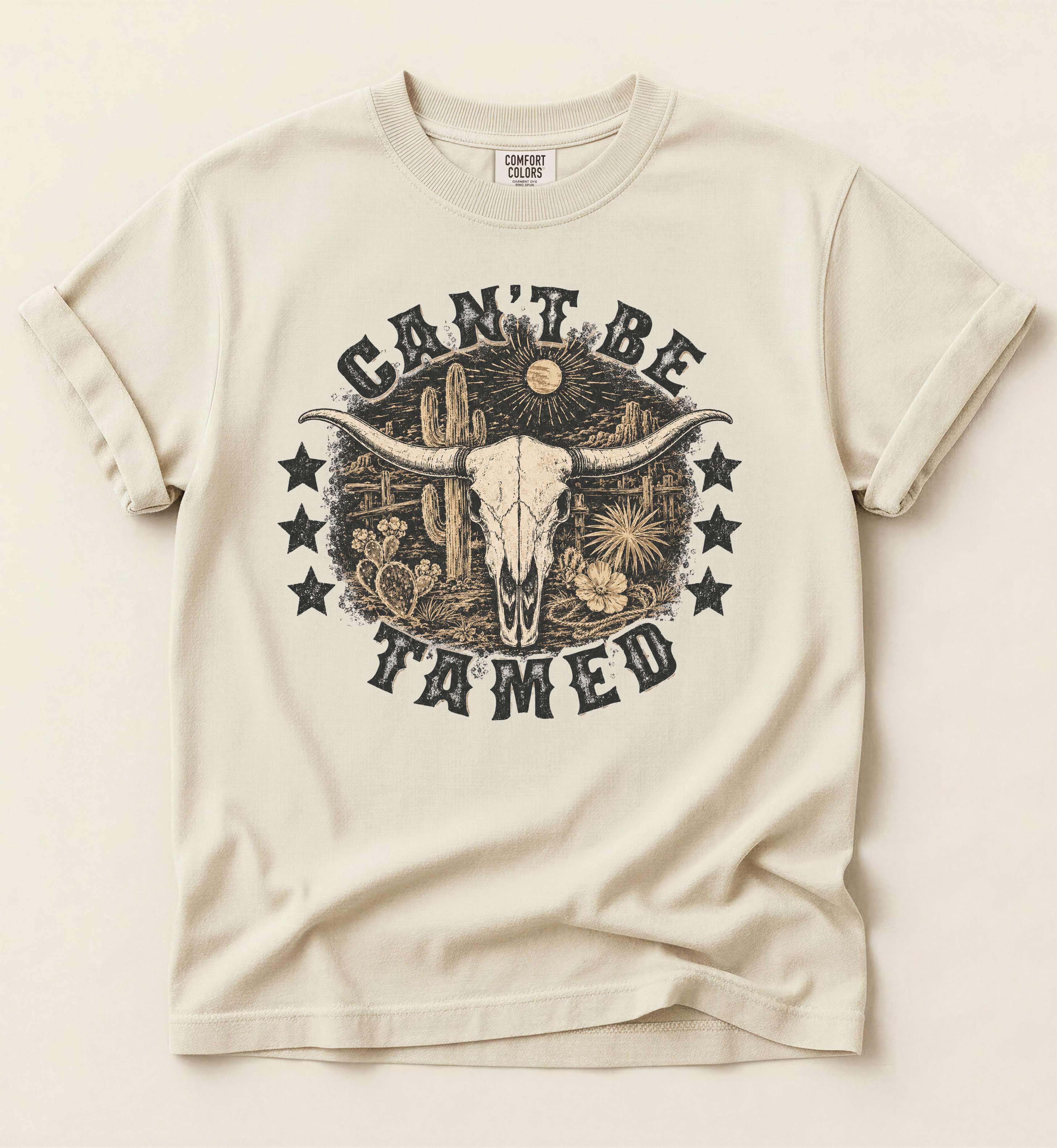 Can't Be Tamed – Western Outlaw Tee