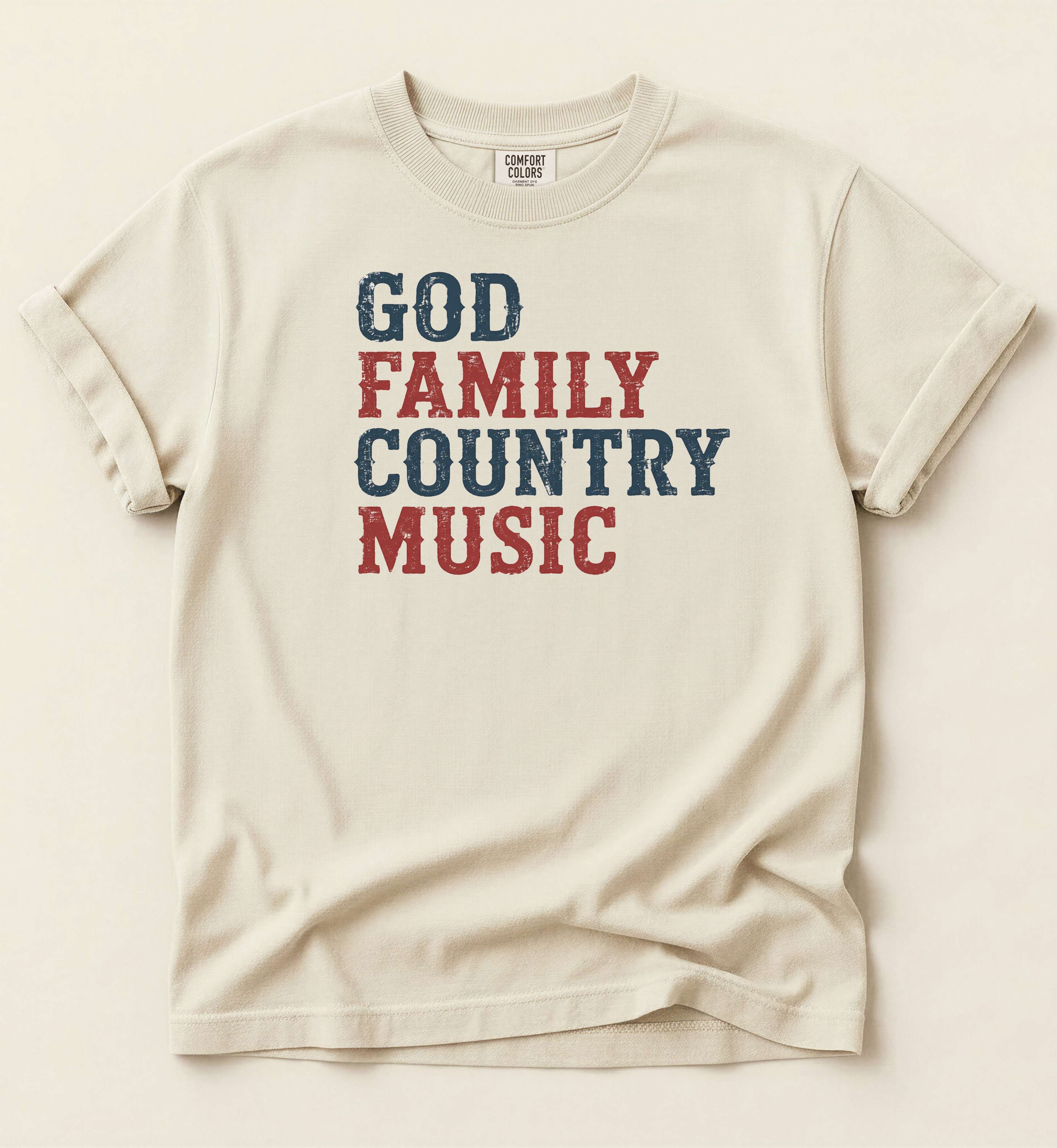 God Family Country Music T-Shirt