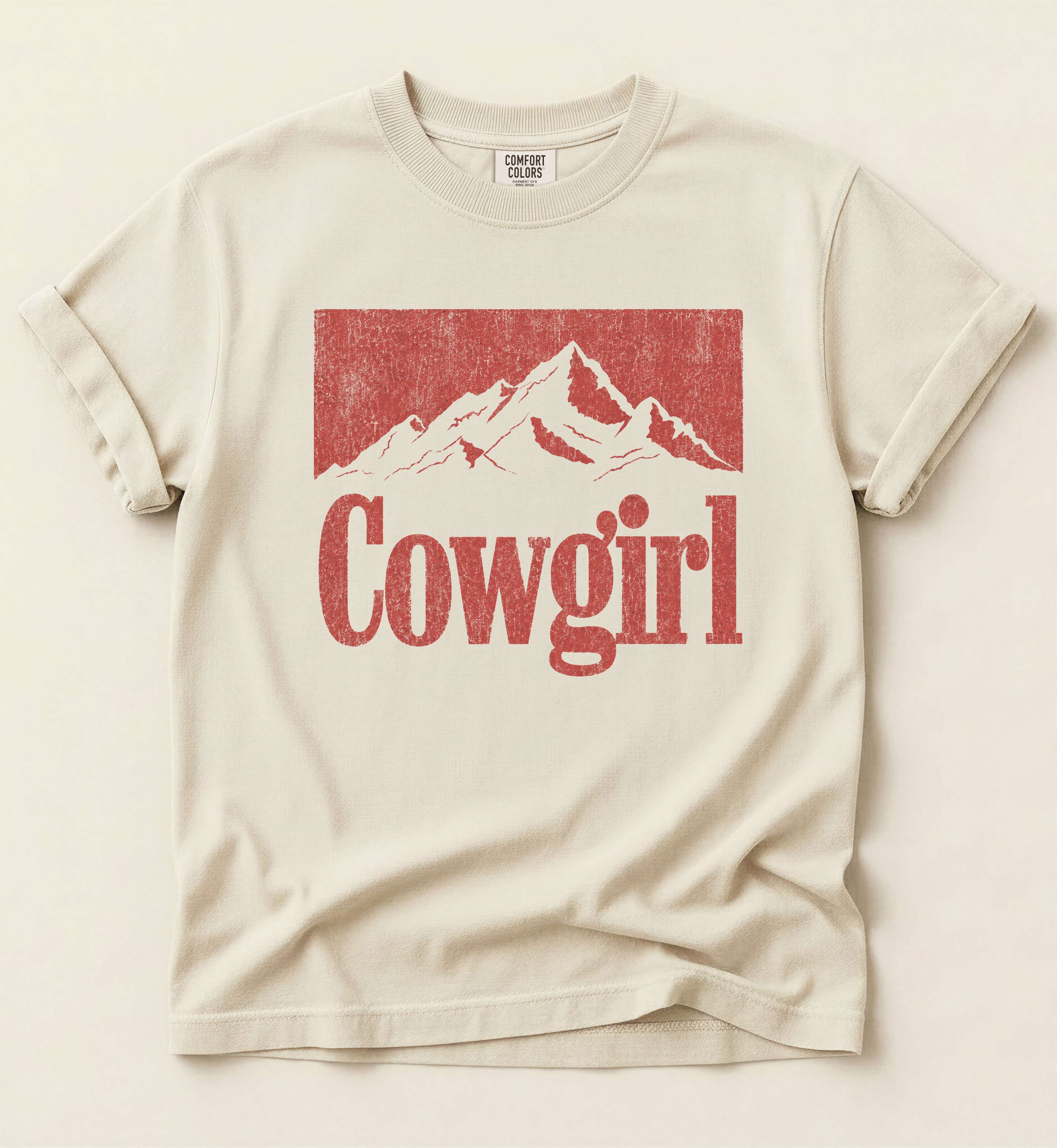 Cowgirl – Vintage Western Mountain Tee