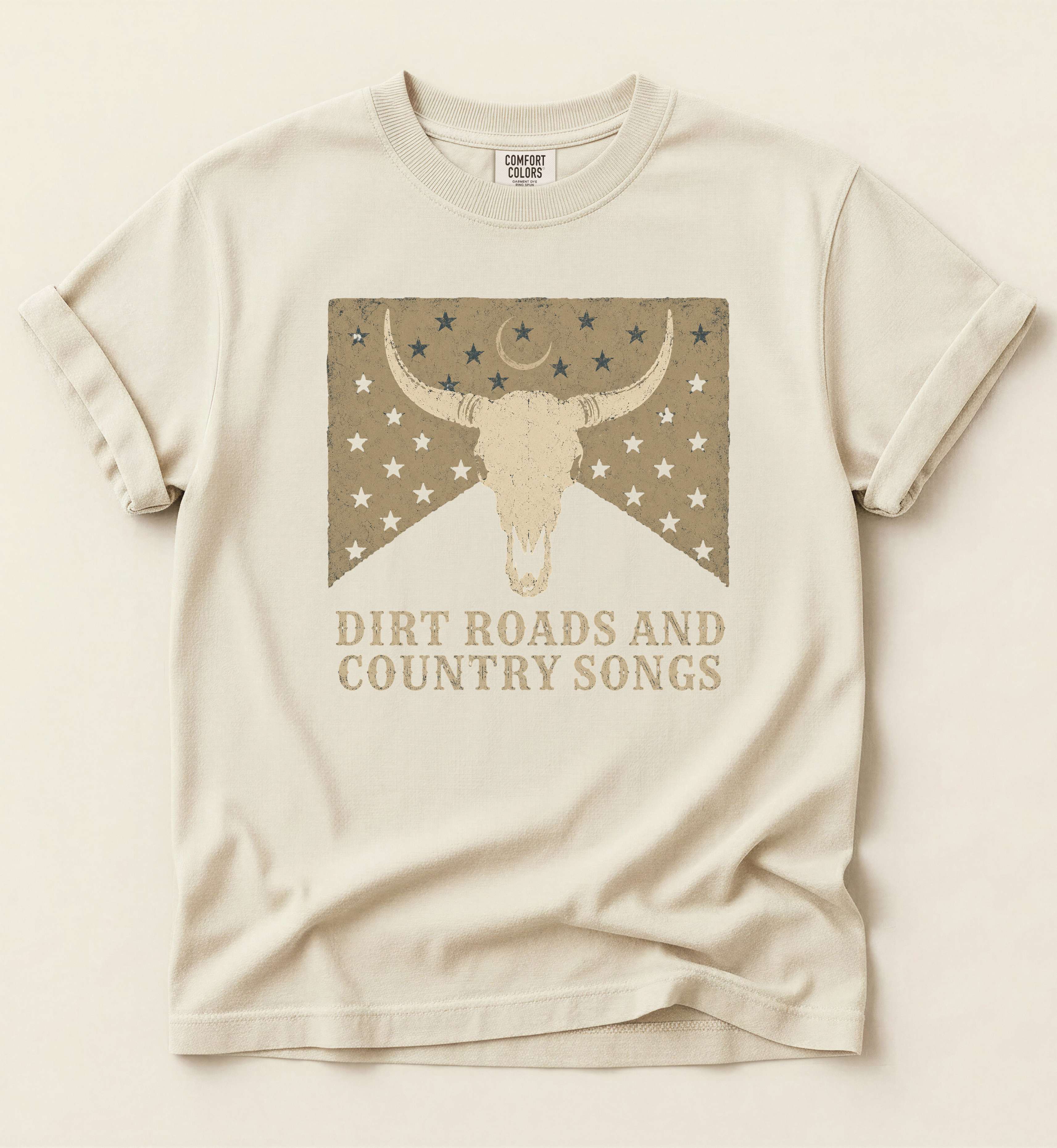 Dirt Roads And Country Songs – Vintage Country Music Tee