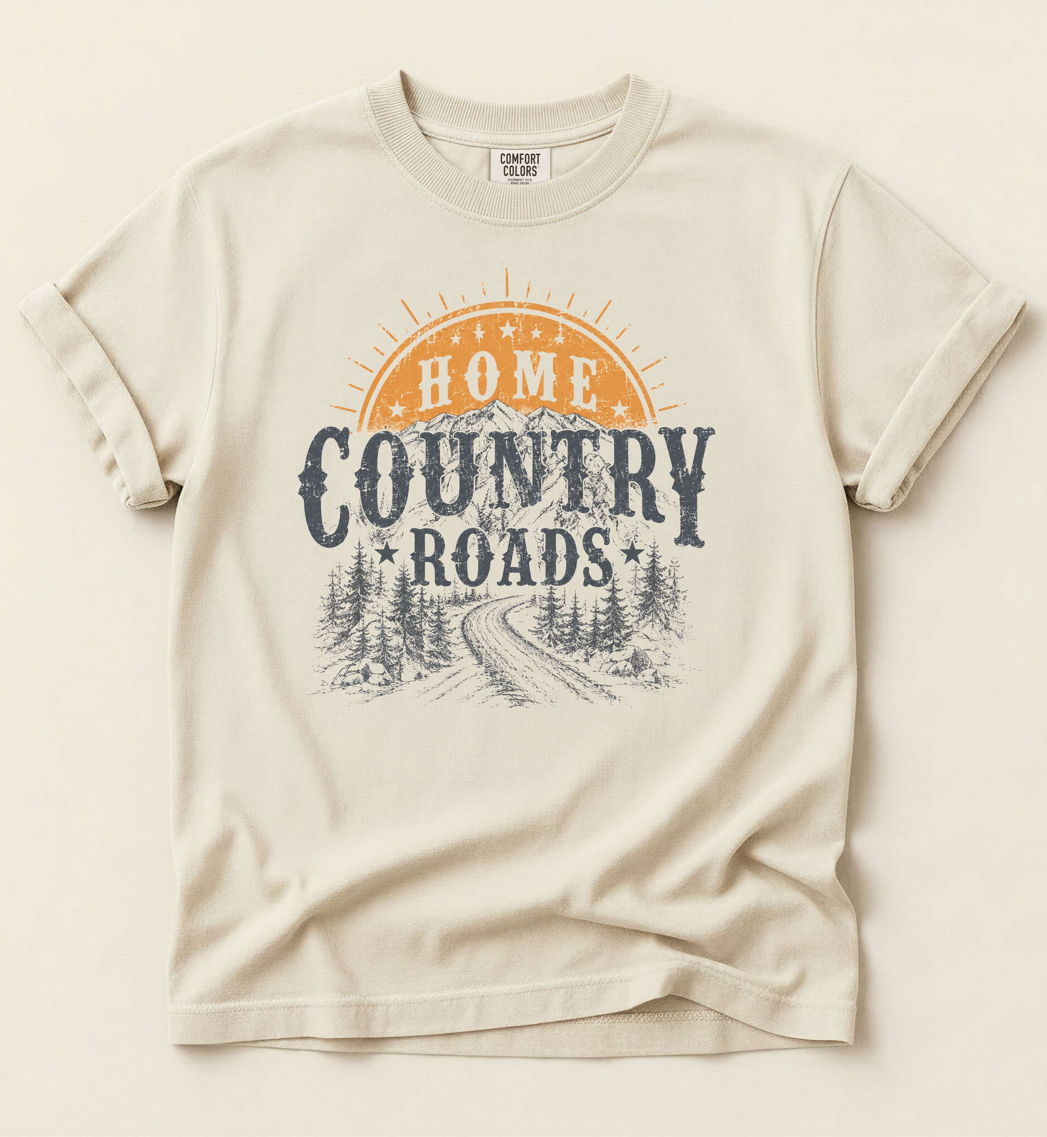 Home Country Roads Shirt – Vintage Country Lifestyle Graphic Tee
