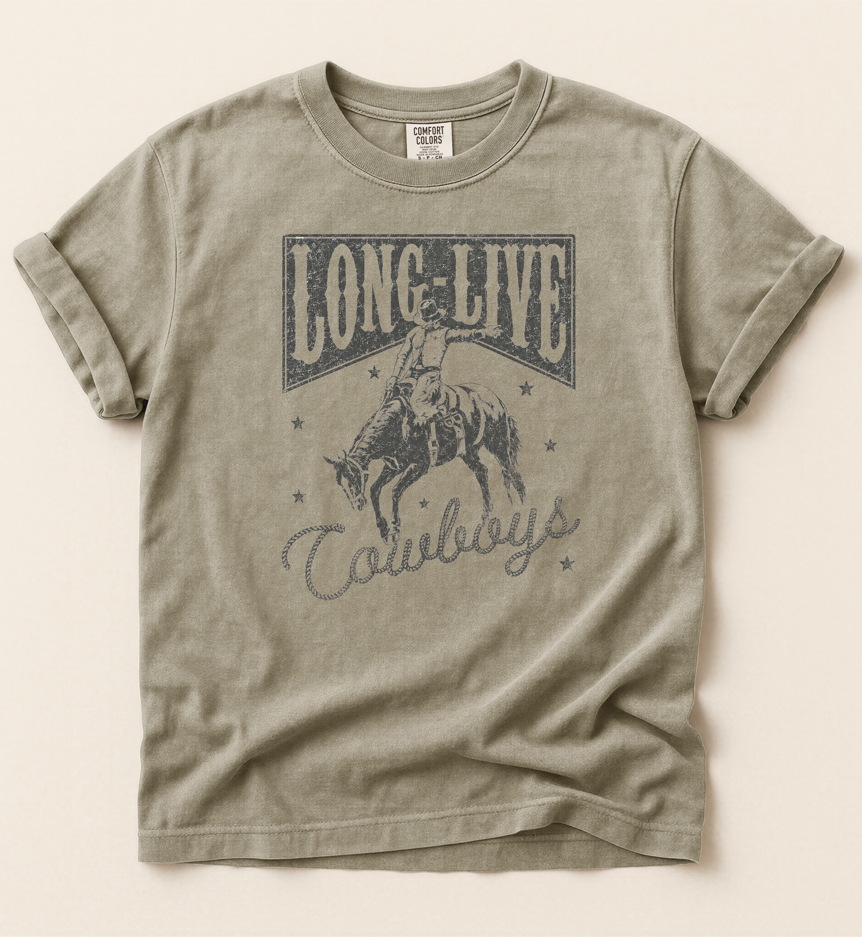 Long Live Cowboys Shirt – Vintage Western Rodeo Tee