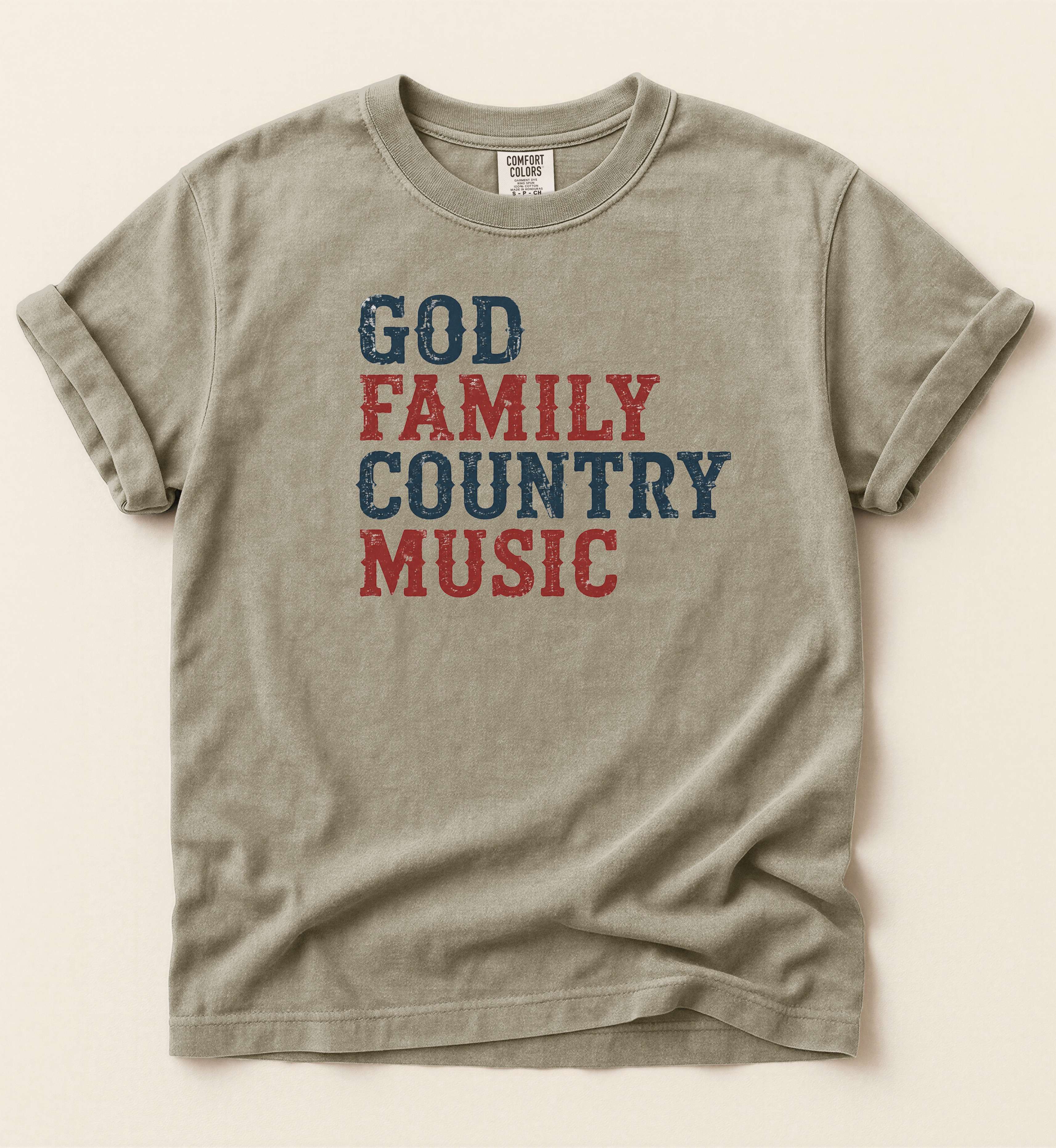 God Family Country Music T-Shirt