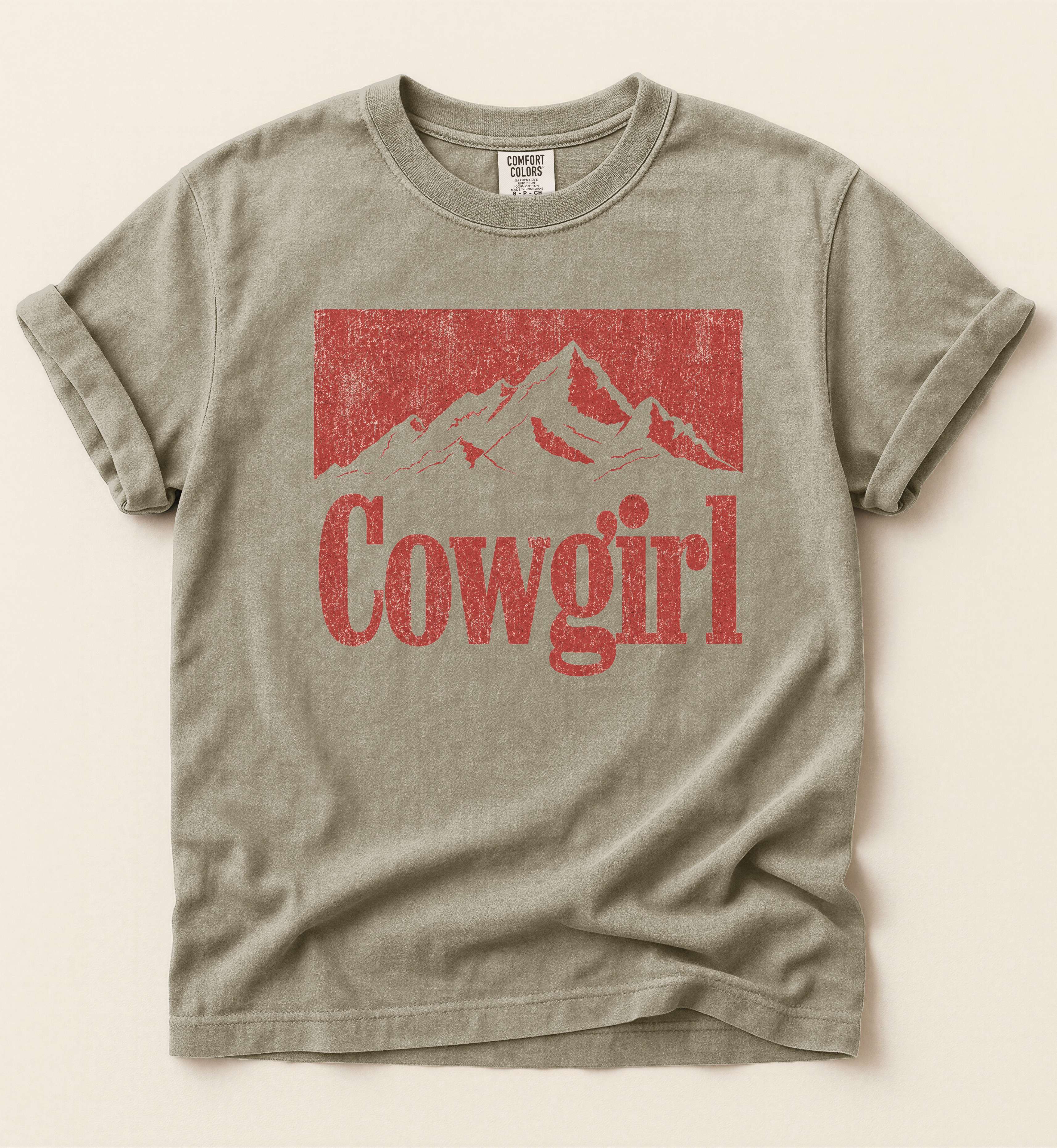 Cowgirl – Vintage Western Mountain Tee