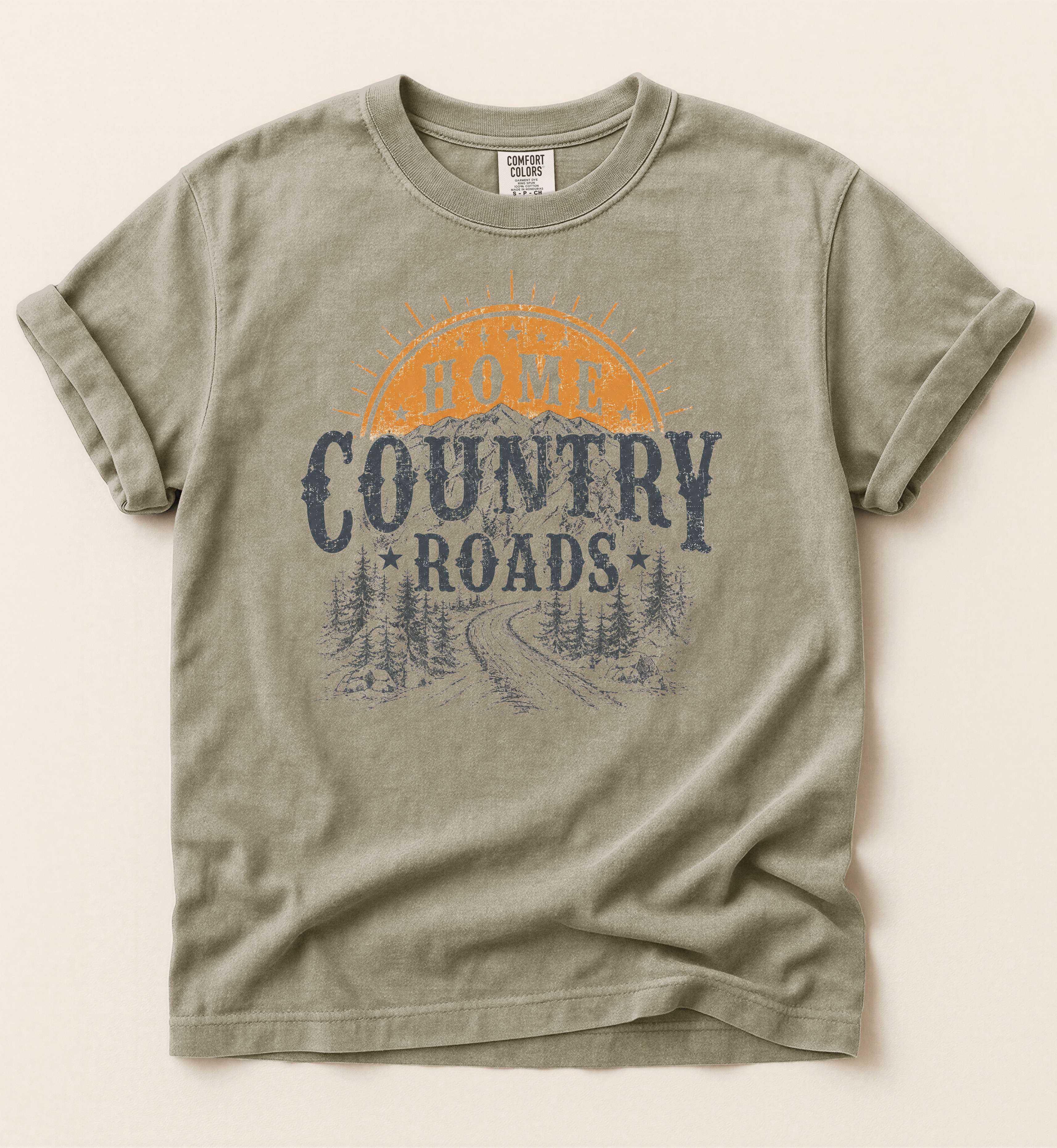 Home Country Roads Shirt – Vintage Country Lifestyle Graphic Tee