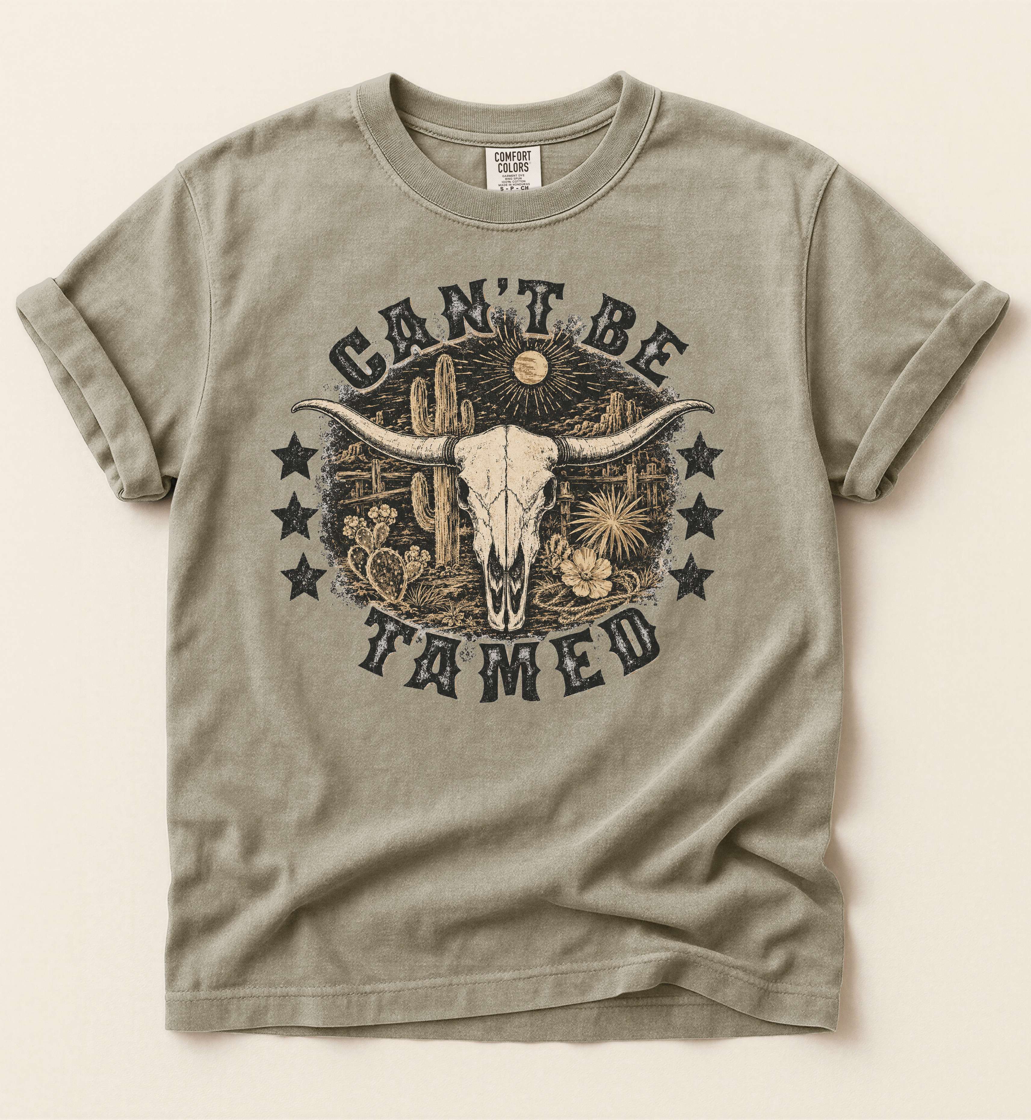 Can't Be Tamed – Western Outlaw Tee