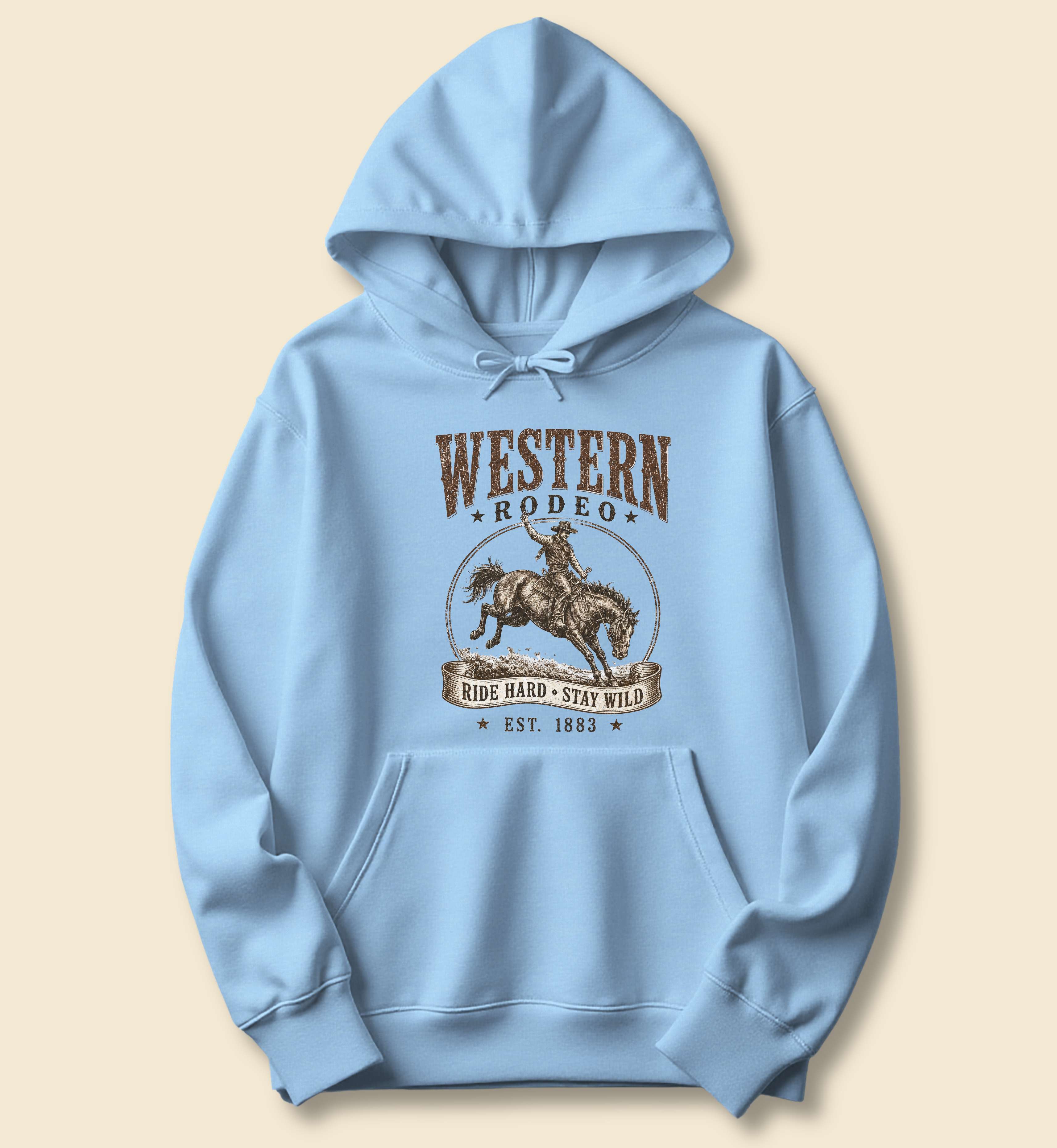 Ride Hard Stay Wild Western Rodeo Hoodie