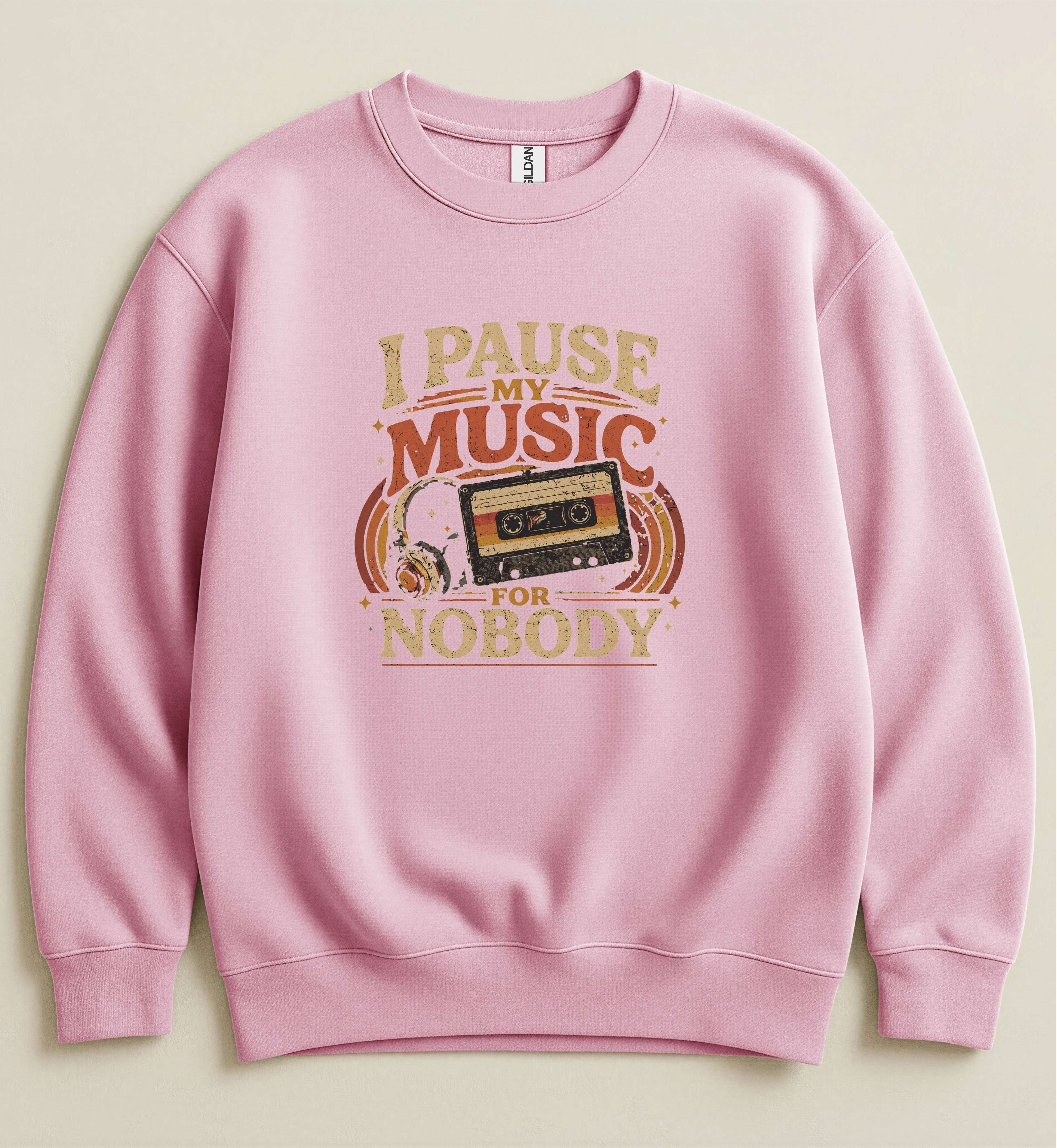 Funny Music Lover Crewneck | Retro Style