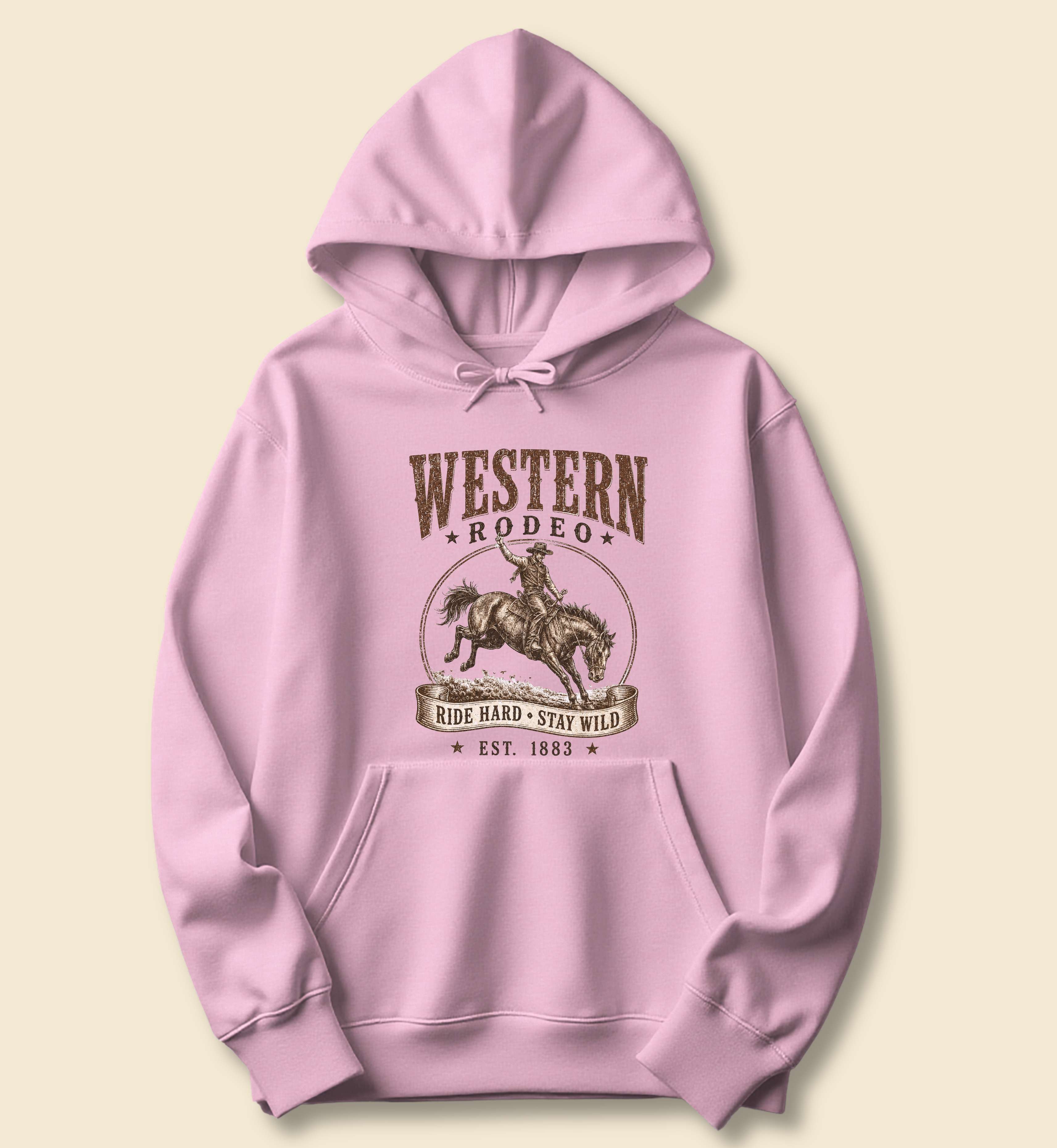 Ride Hard Stay Wild Western Rodeo Hoodie