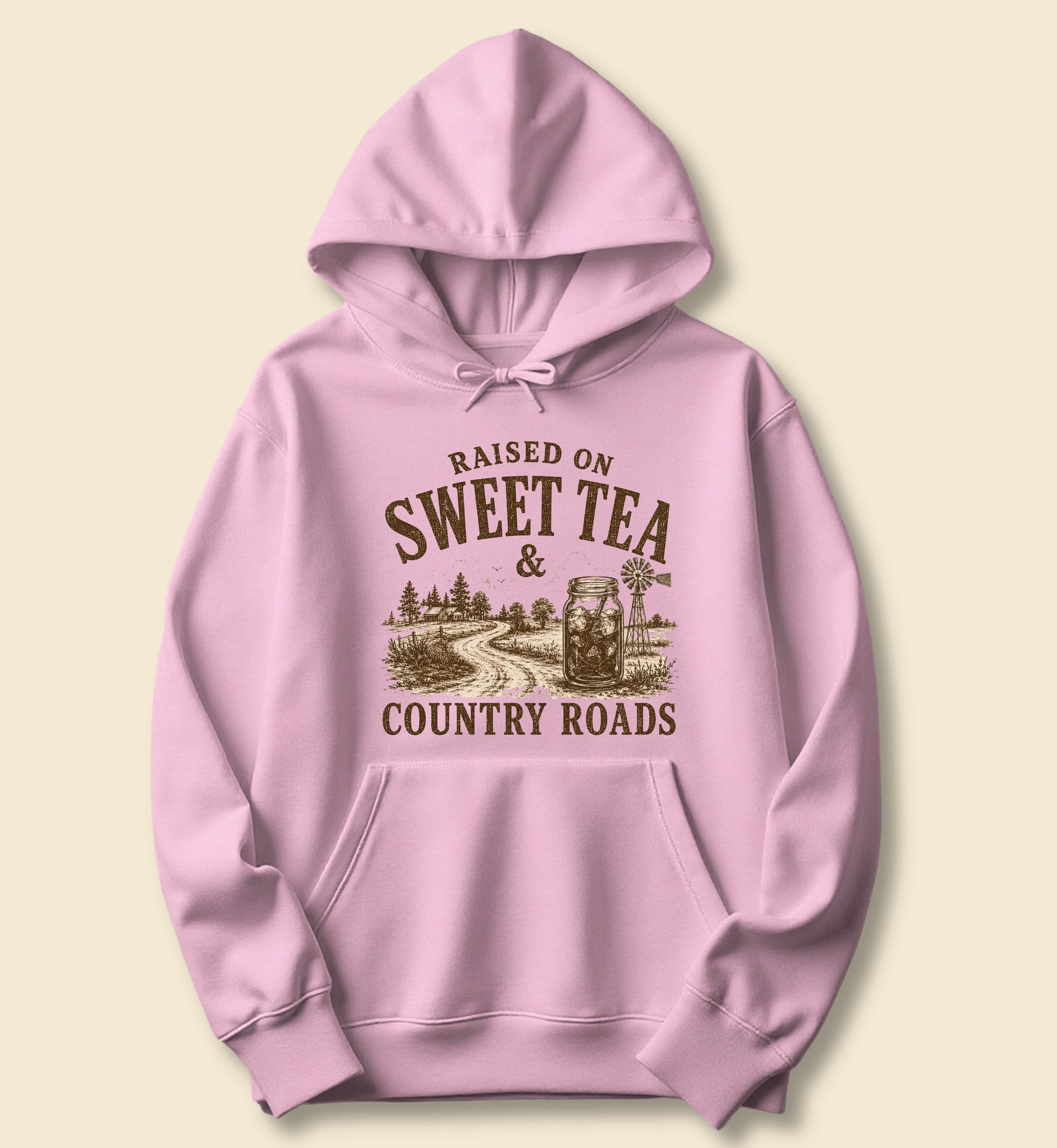 Raised on Sweet Tea & Country Roads Hoodie