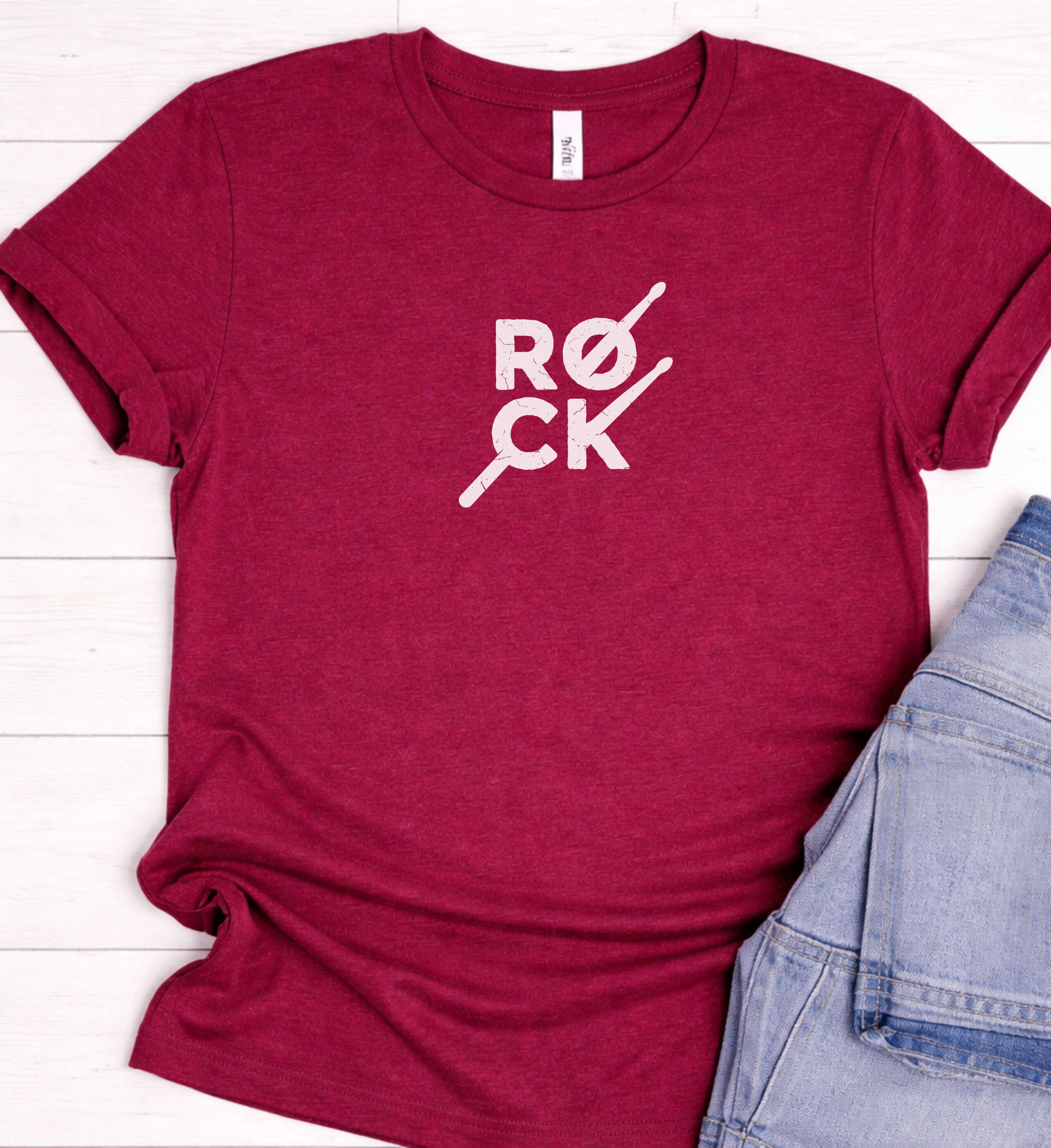 Rock Music Shirt – Minimal Grunge Graphic Tee
