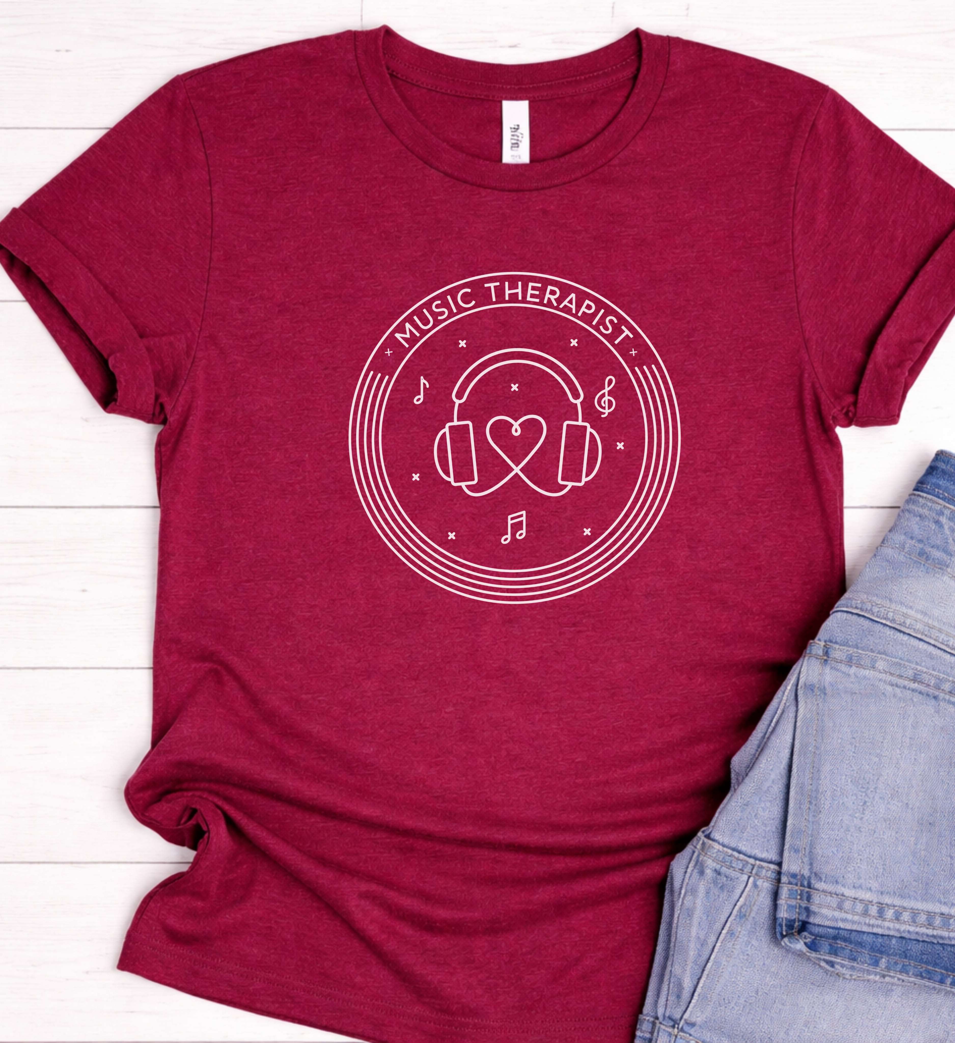 Music Therapist Shirt - Healing Through Sound.