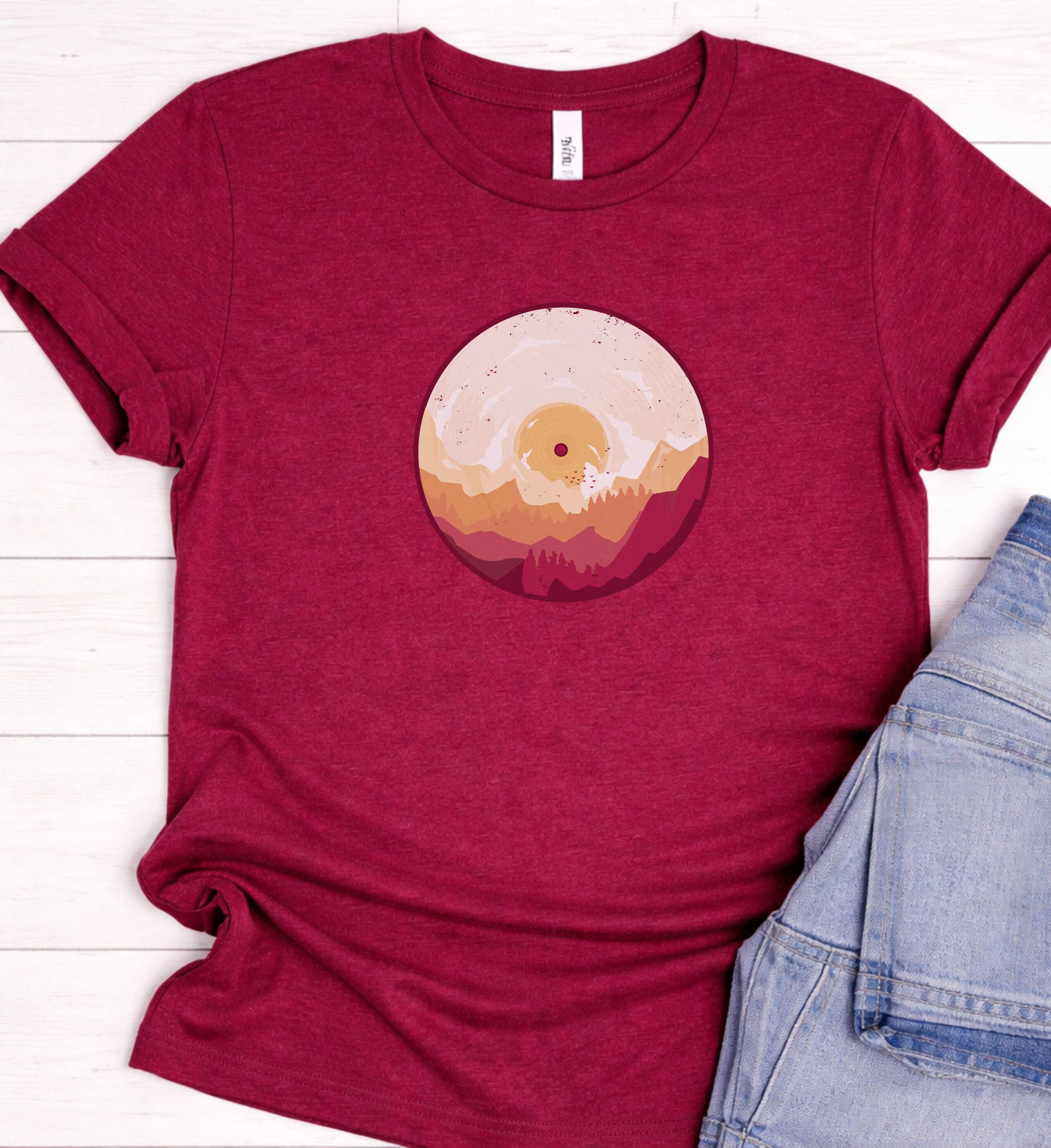 Vinyl Landscape Tee – Sound Meets Horizon