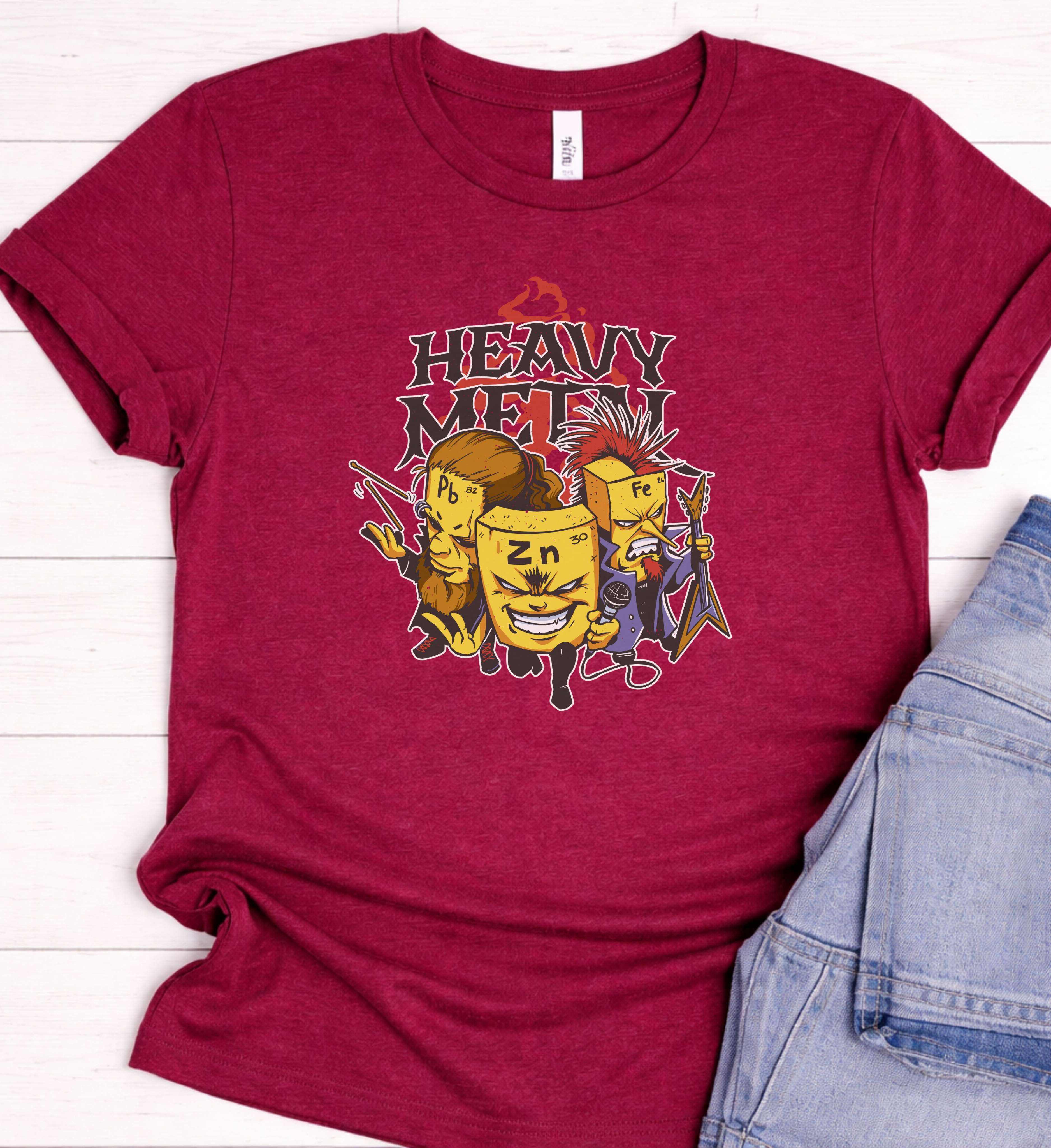 Heavy Metal Chemistry Shirt – Funny Science Music Tee