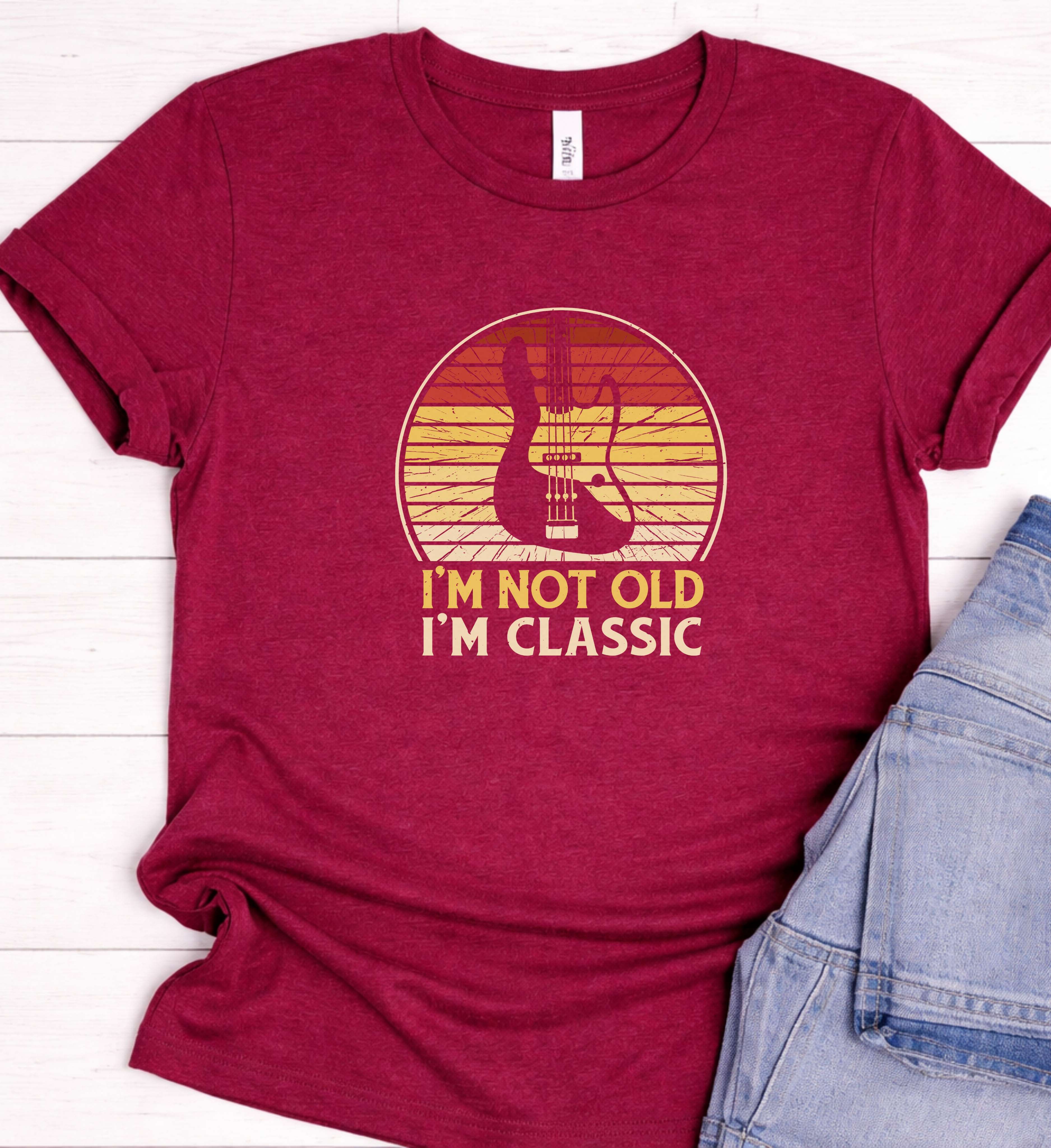 I’m Not Old I’m Classic Shirt – Retro Bass Guitar Tee