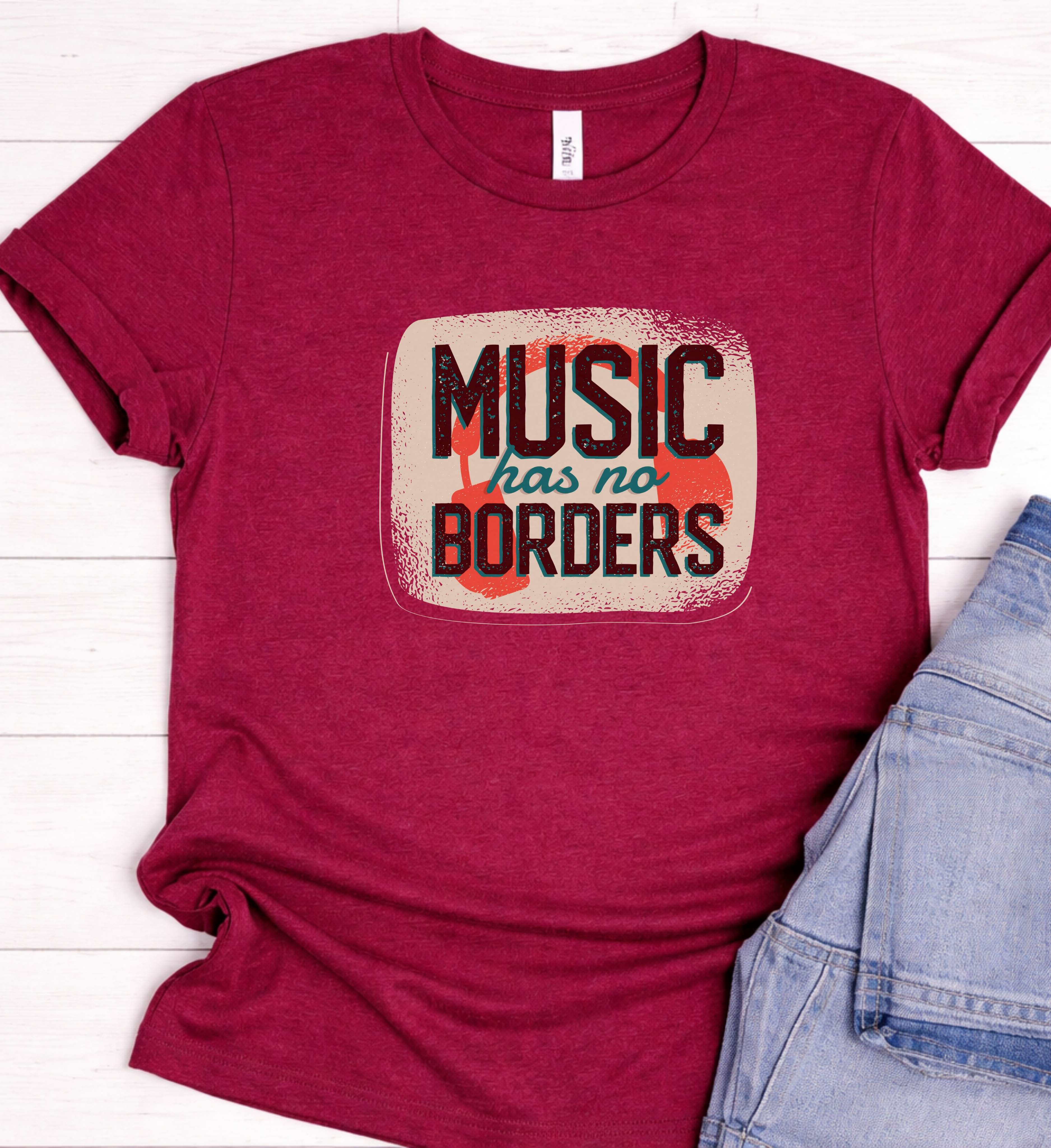 Music Has No Borders Tee – A Universal Message