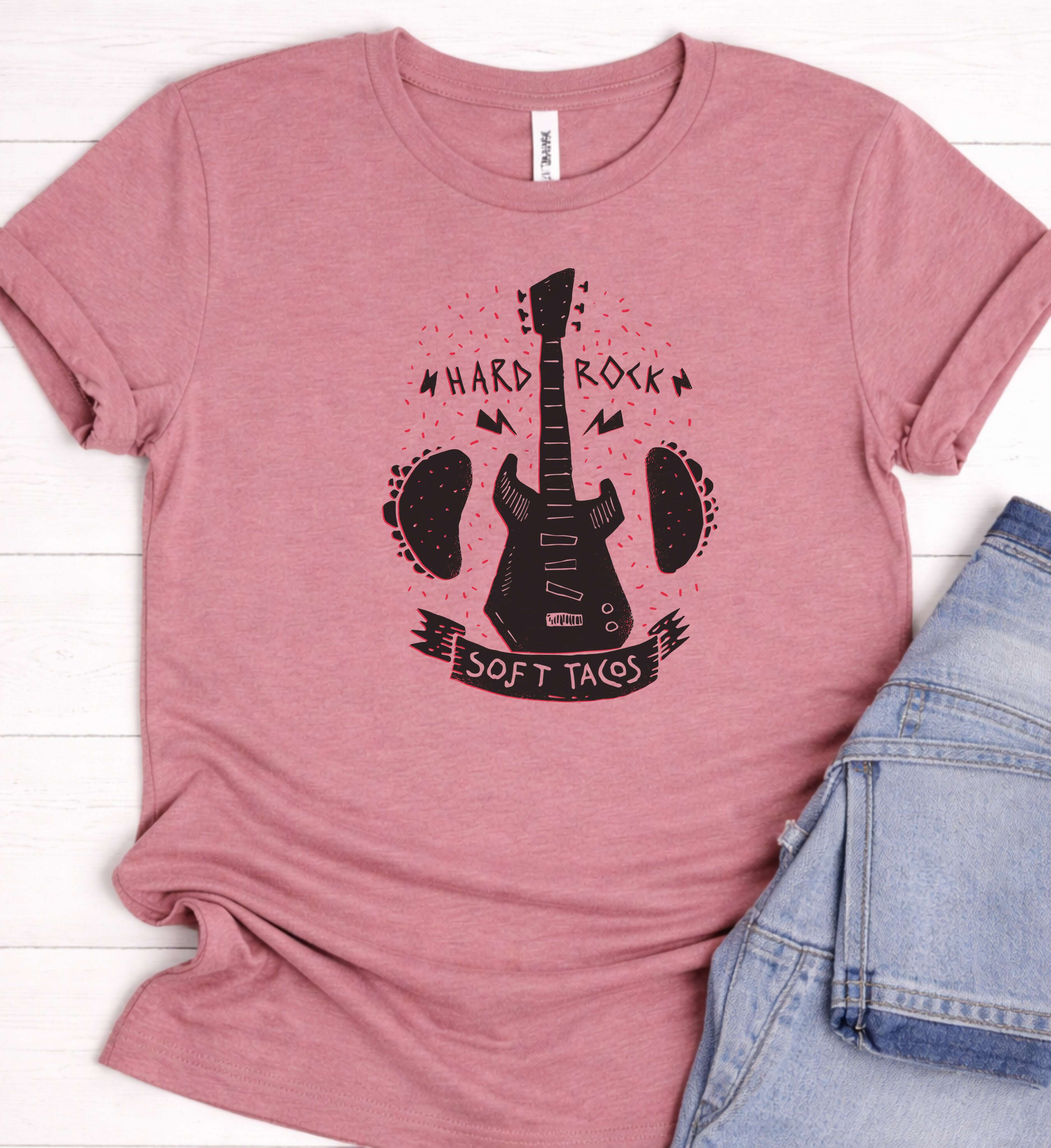 Hard Rock Soft Tacos Shirt – Funny Rock Music Tee