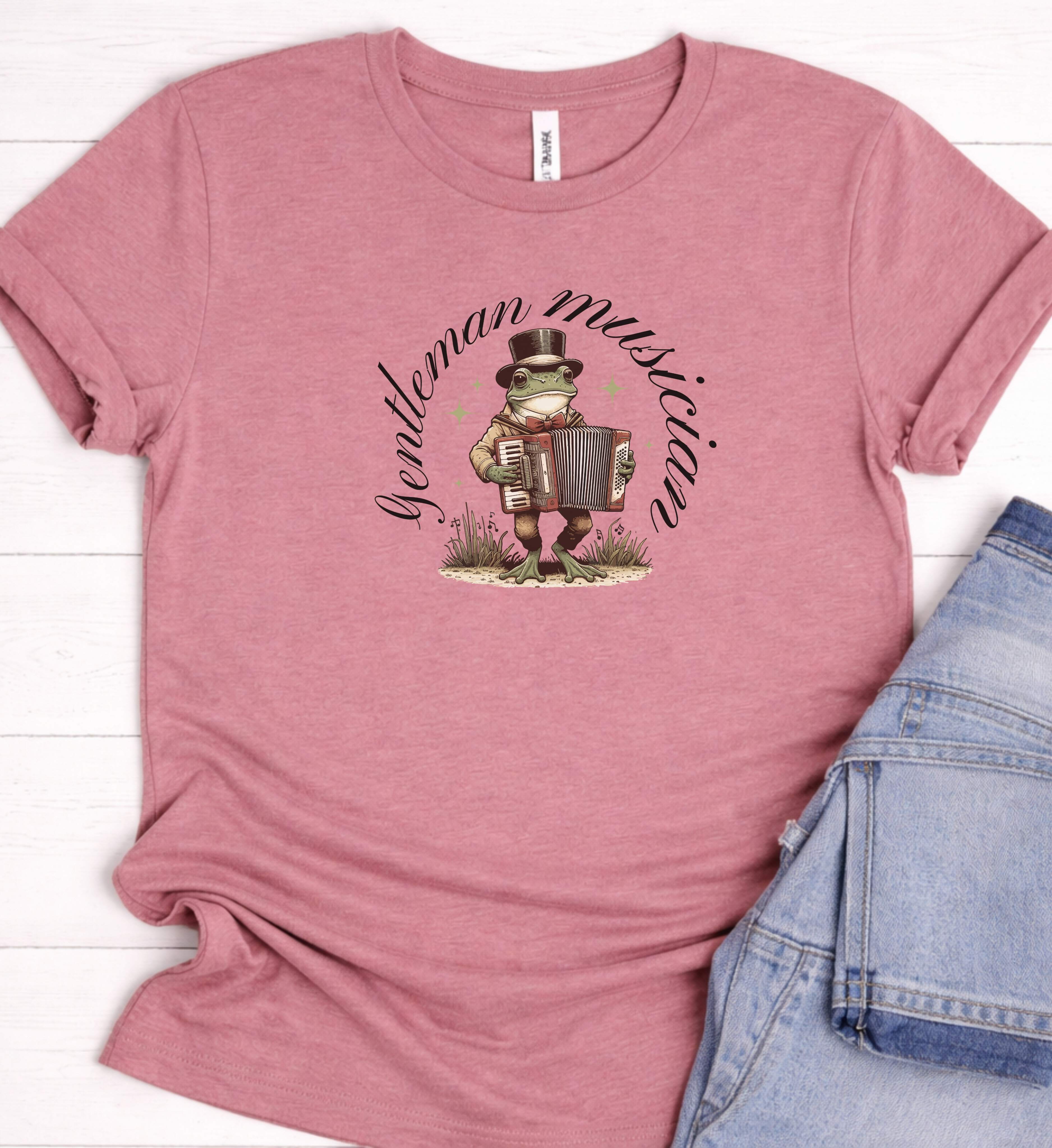 Funny Frog Music Shirt – Accordion Frog Tee