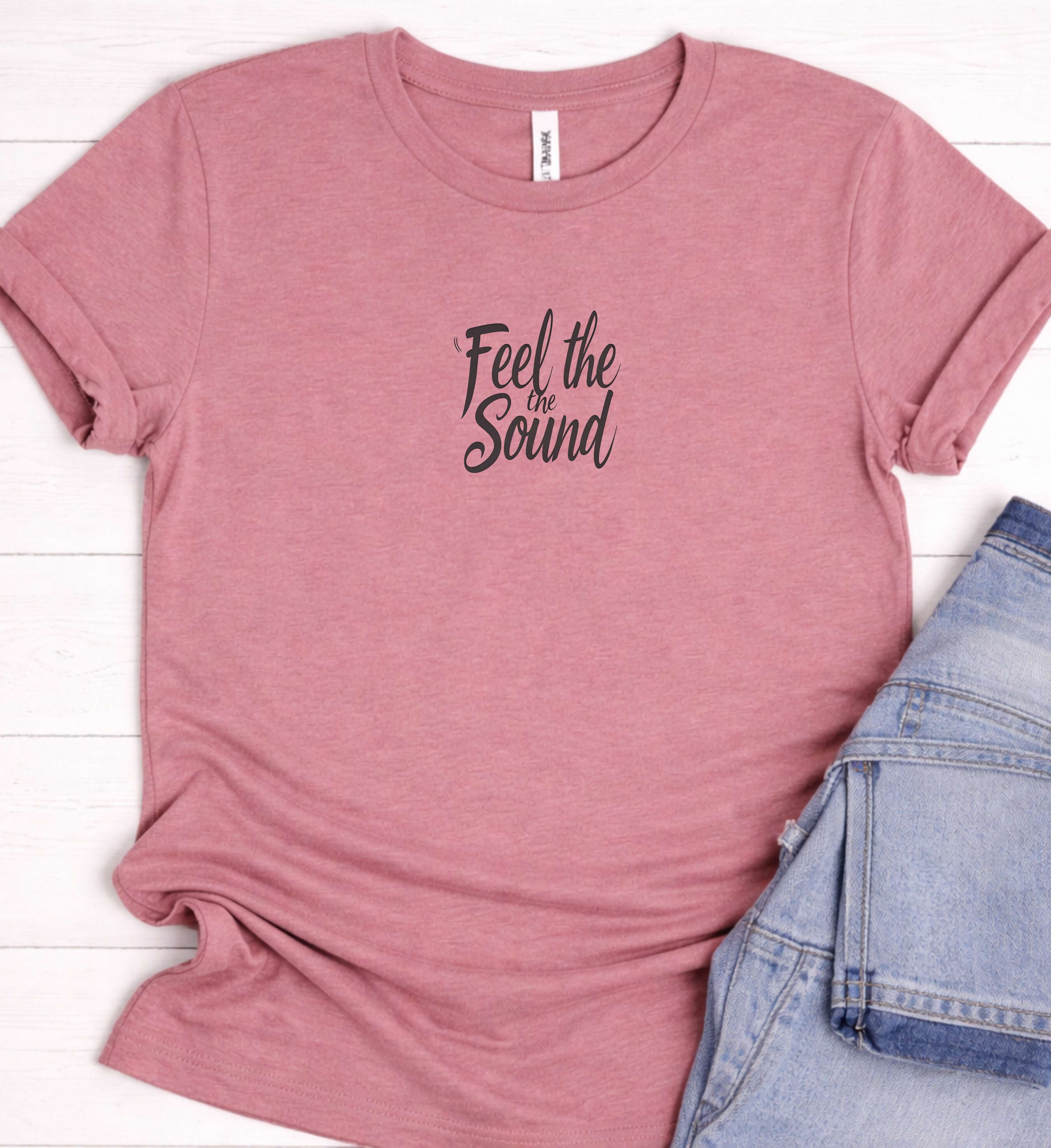 Feel The Sound Shirt – Aesthetic Music Quote Tee