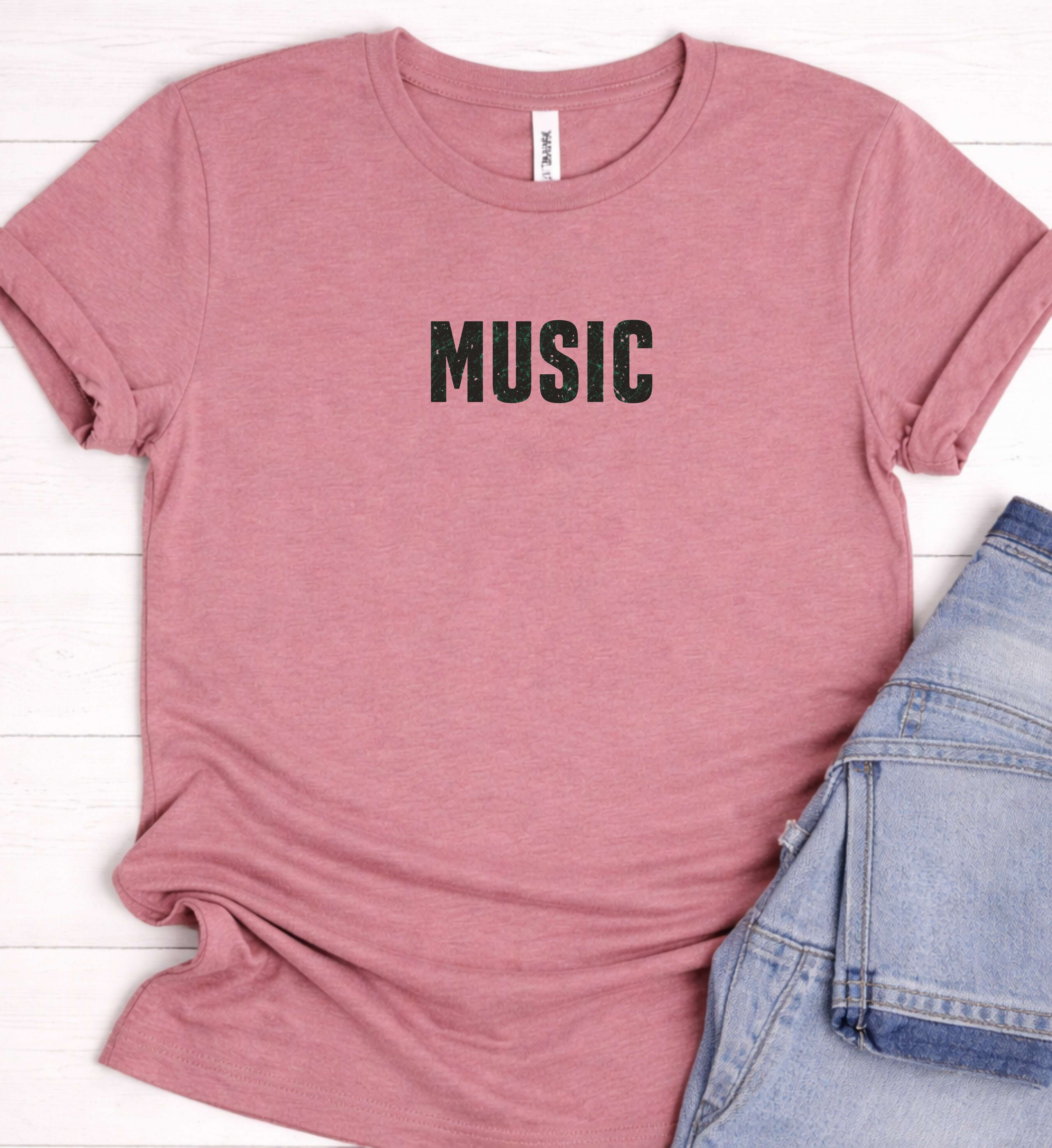 Bold Music Shirt – Minimalist Streetwear Tee