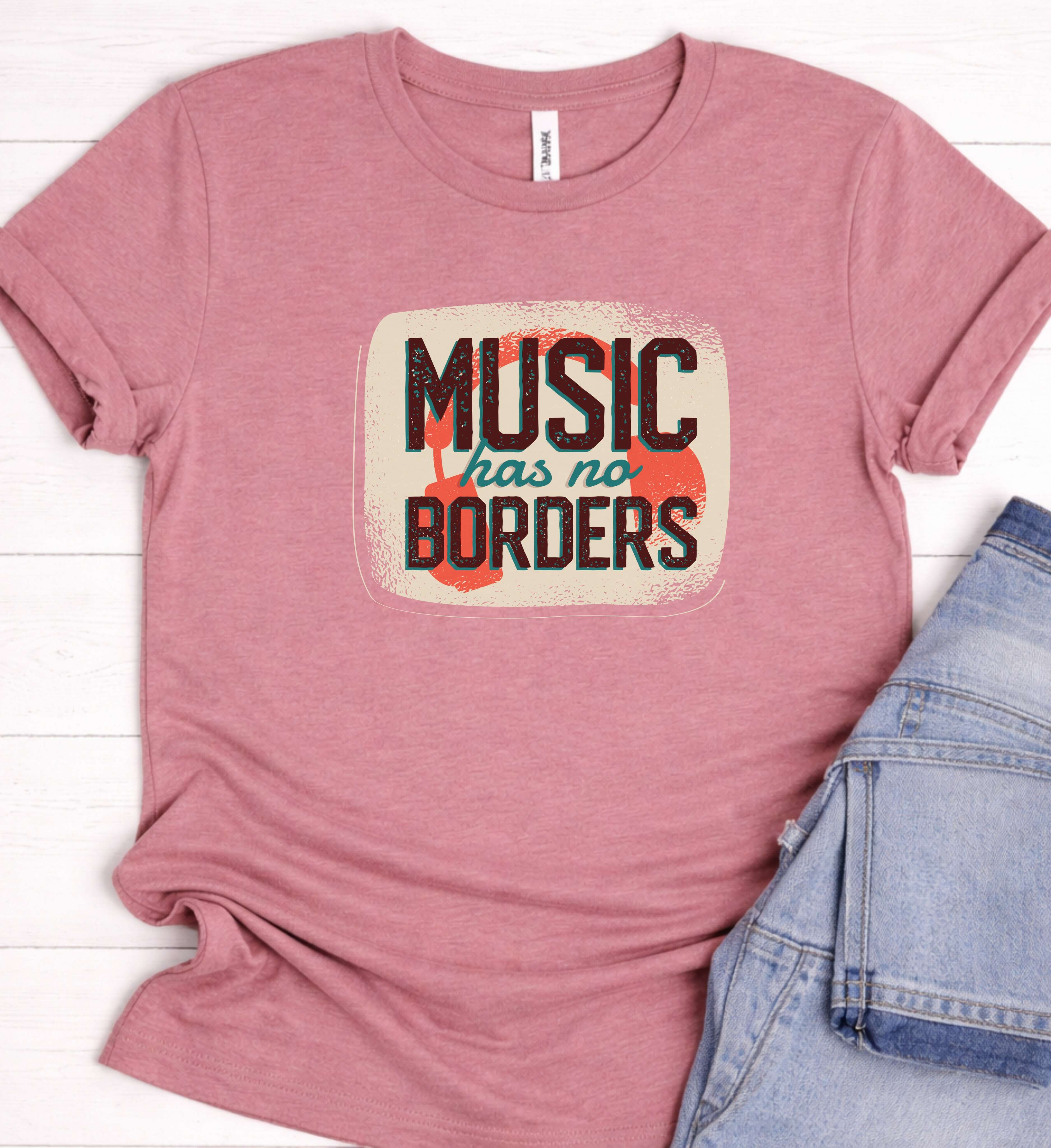 Music Has No Borders Tee – A Universal Message