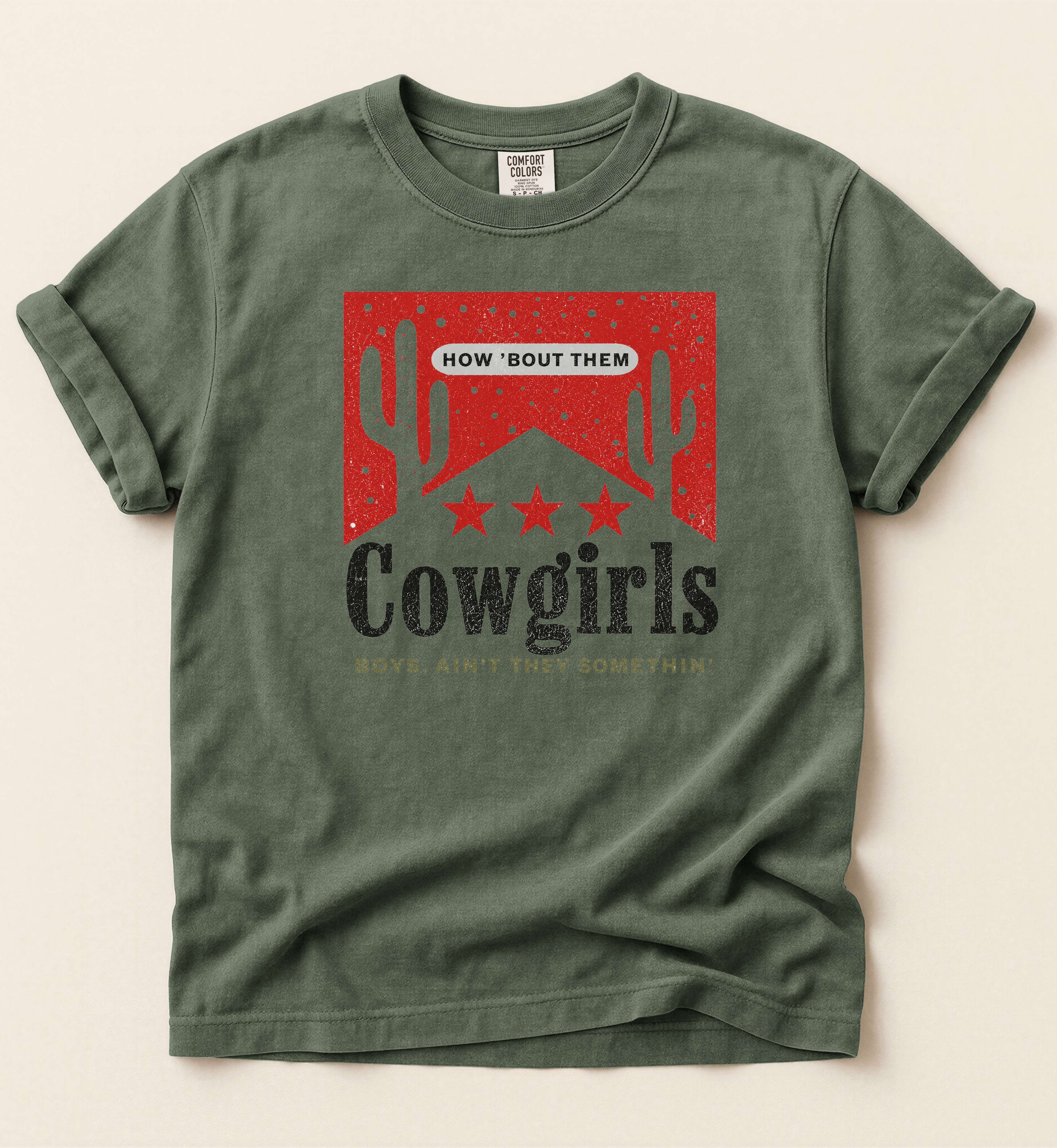 How 'Bout Them Cowgirls Shirt – Vintage Country Girl Graphic Tee