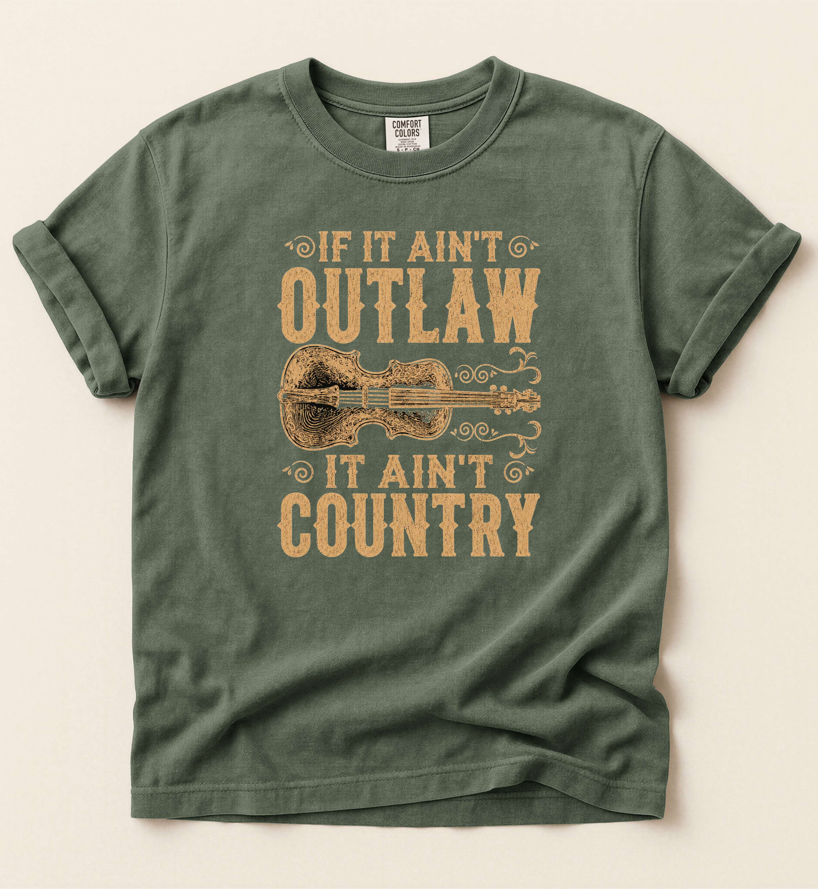 If It Ain't Outlaw It Ain't Country Shirt – Vintage Country Music Graphic Tee