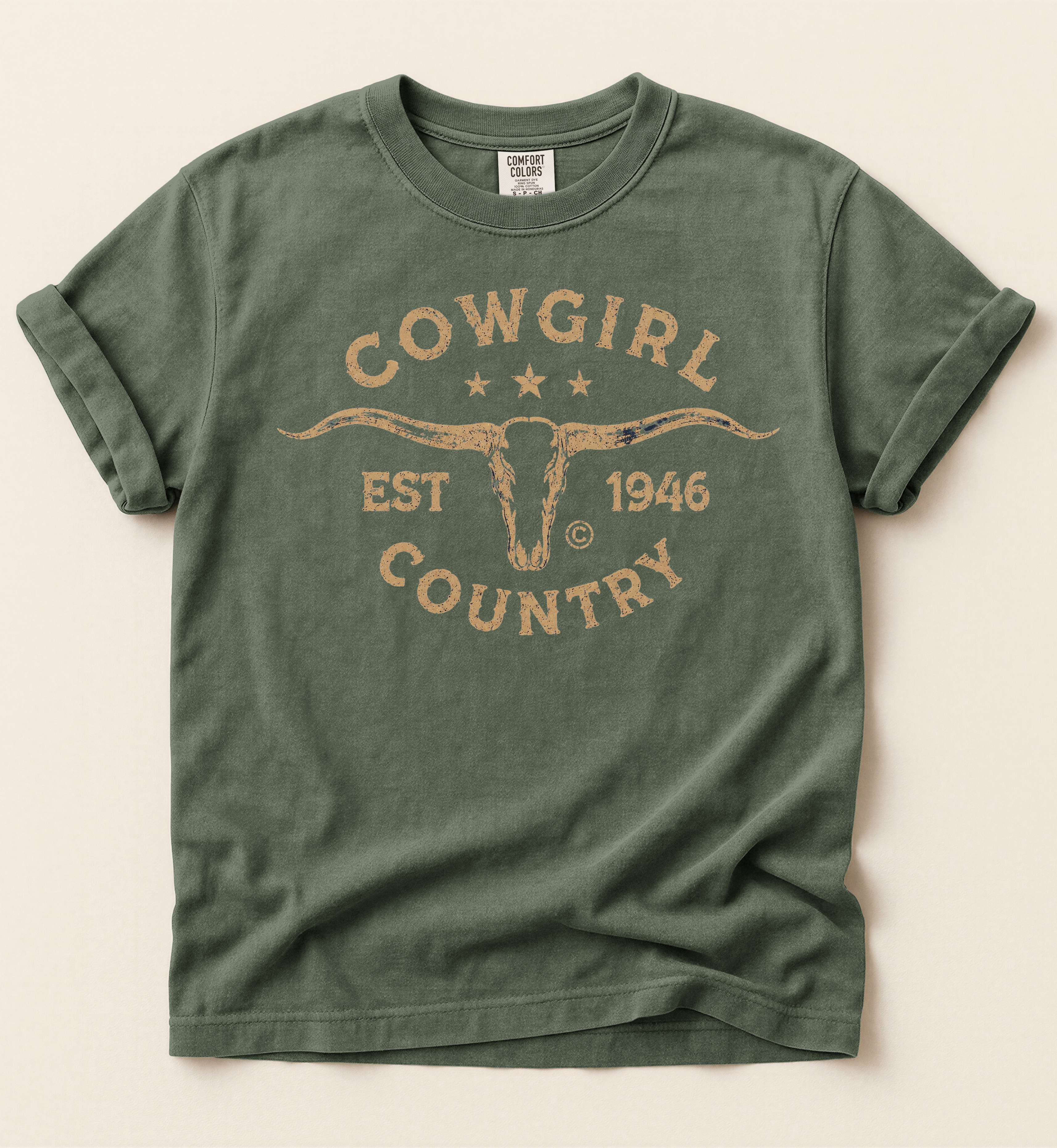 Cowgirl Country – Vintage Western Lifestyle Tee