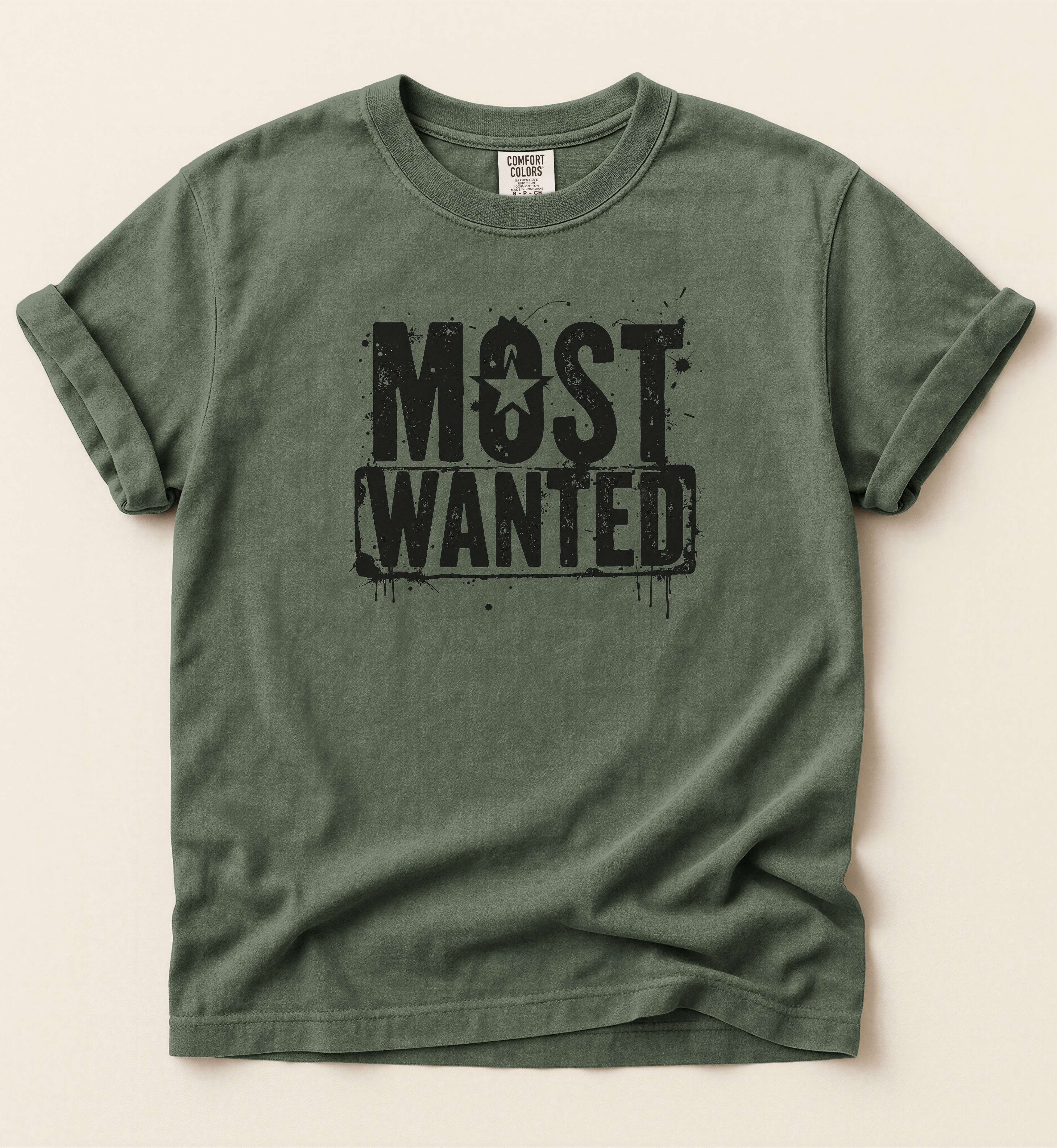 Most Wanted Shirt – Vintage Outlaw Country Graphic Tee