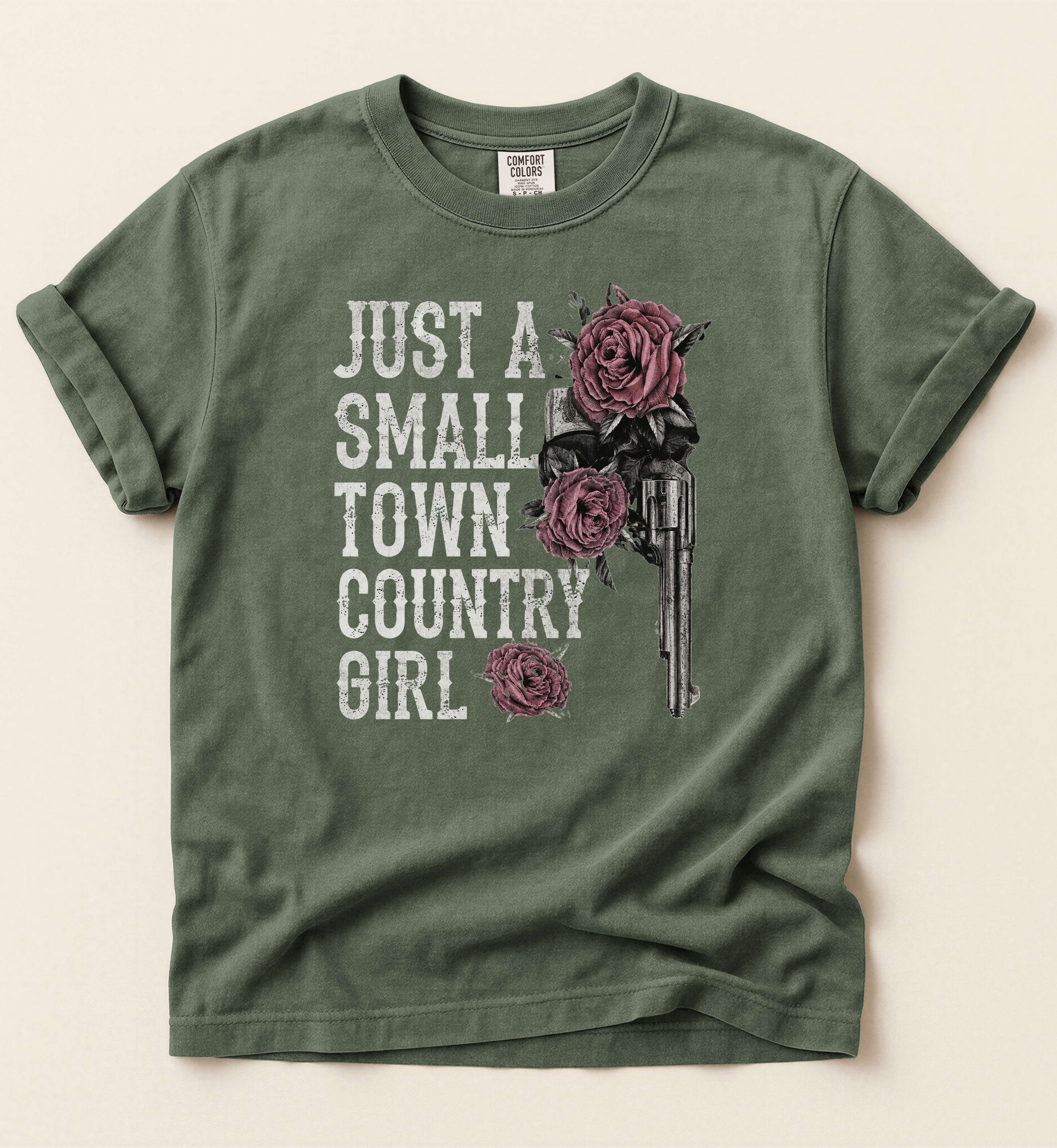 Just A Small Town Country Girl Shirt – Western Cowgirl Graphic Tee