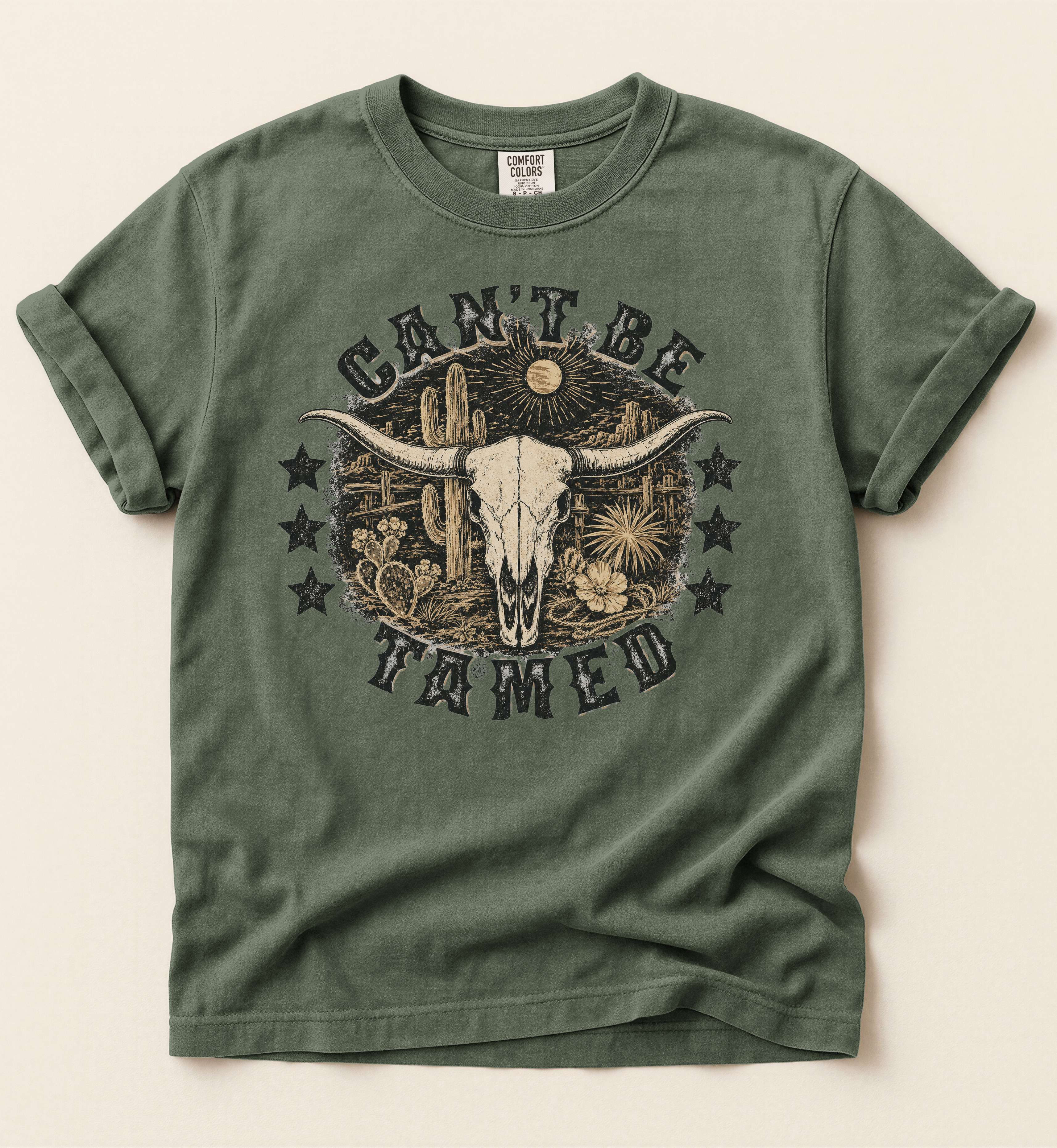 Can't Be Tamed – Western Outlaw Tee