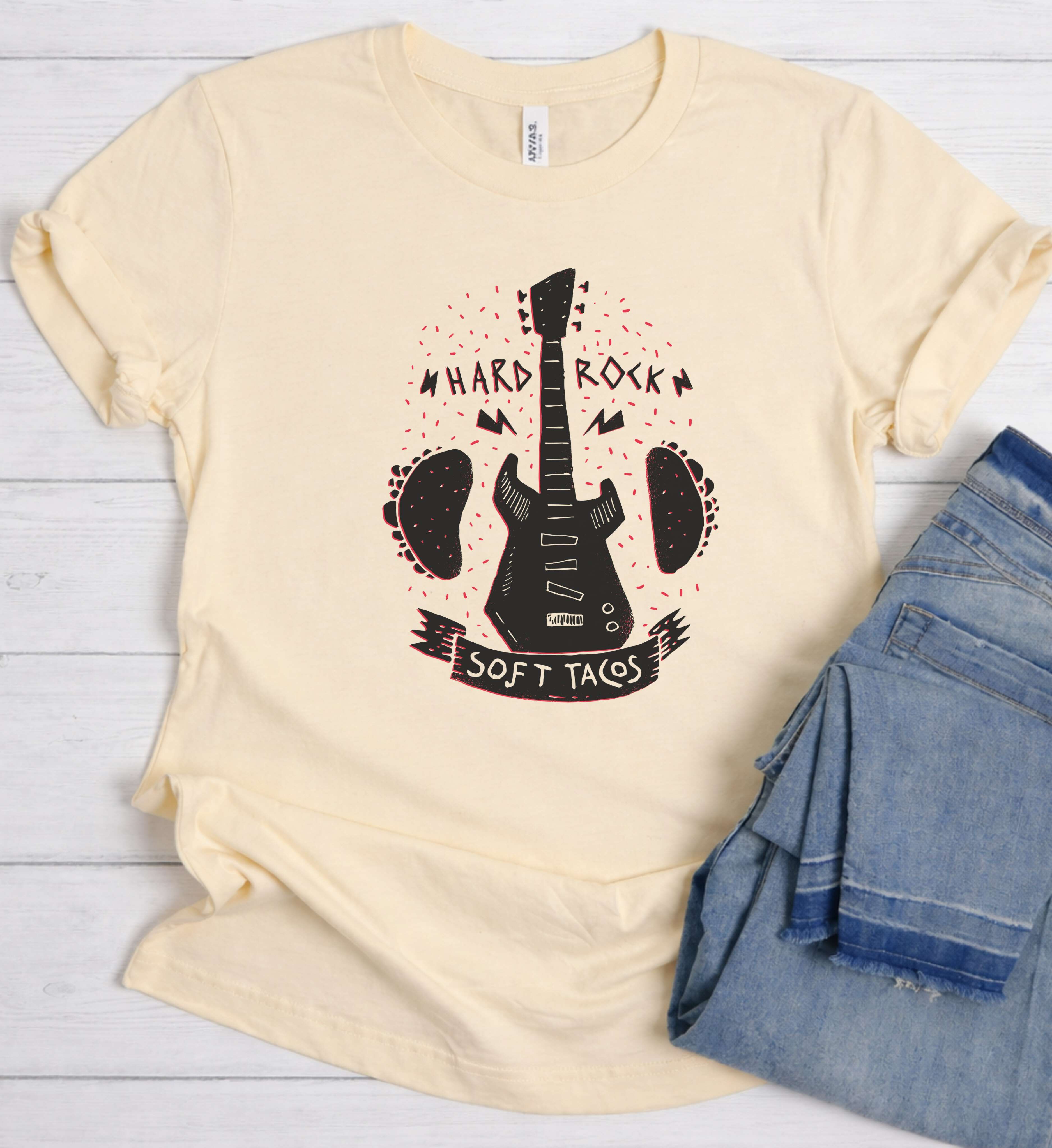Hard Rock Soft Tacos Shirt – Funny Rock Music Tee