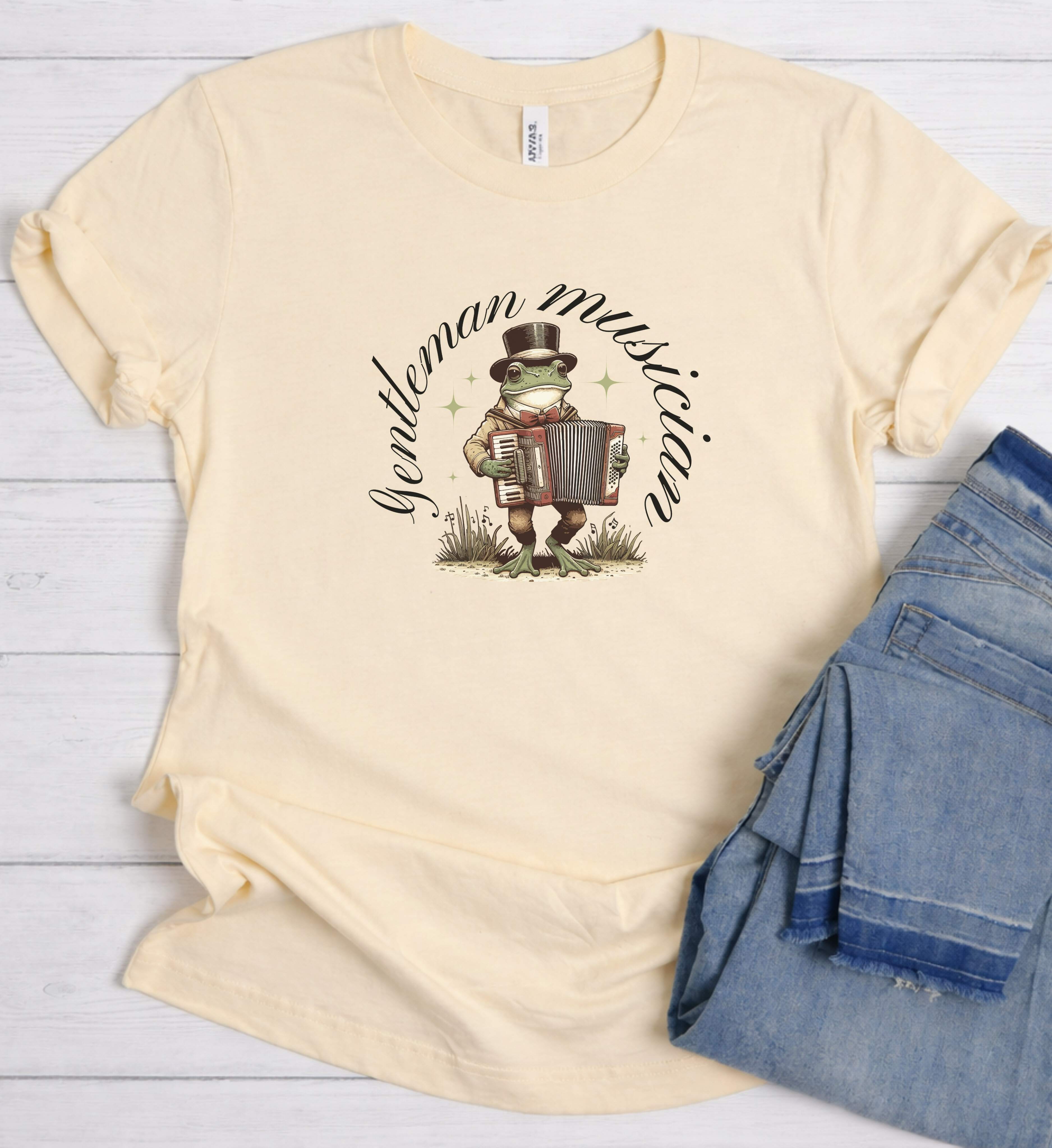Funny Frog Music Shirt – Accordion Frog Tee