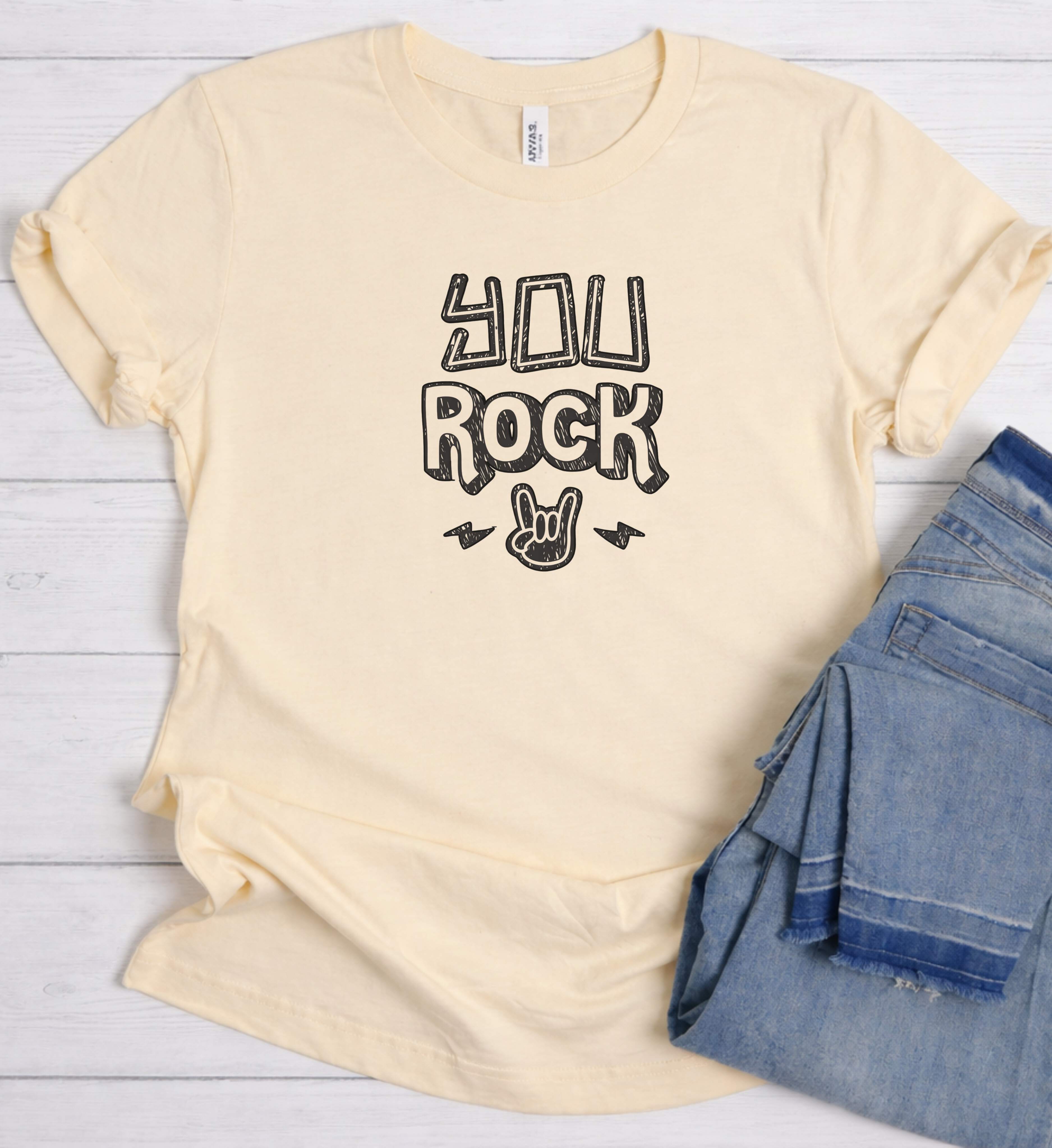 You Rock Shirt – Funny Music Graphic Tee