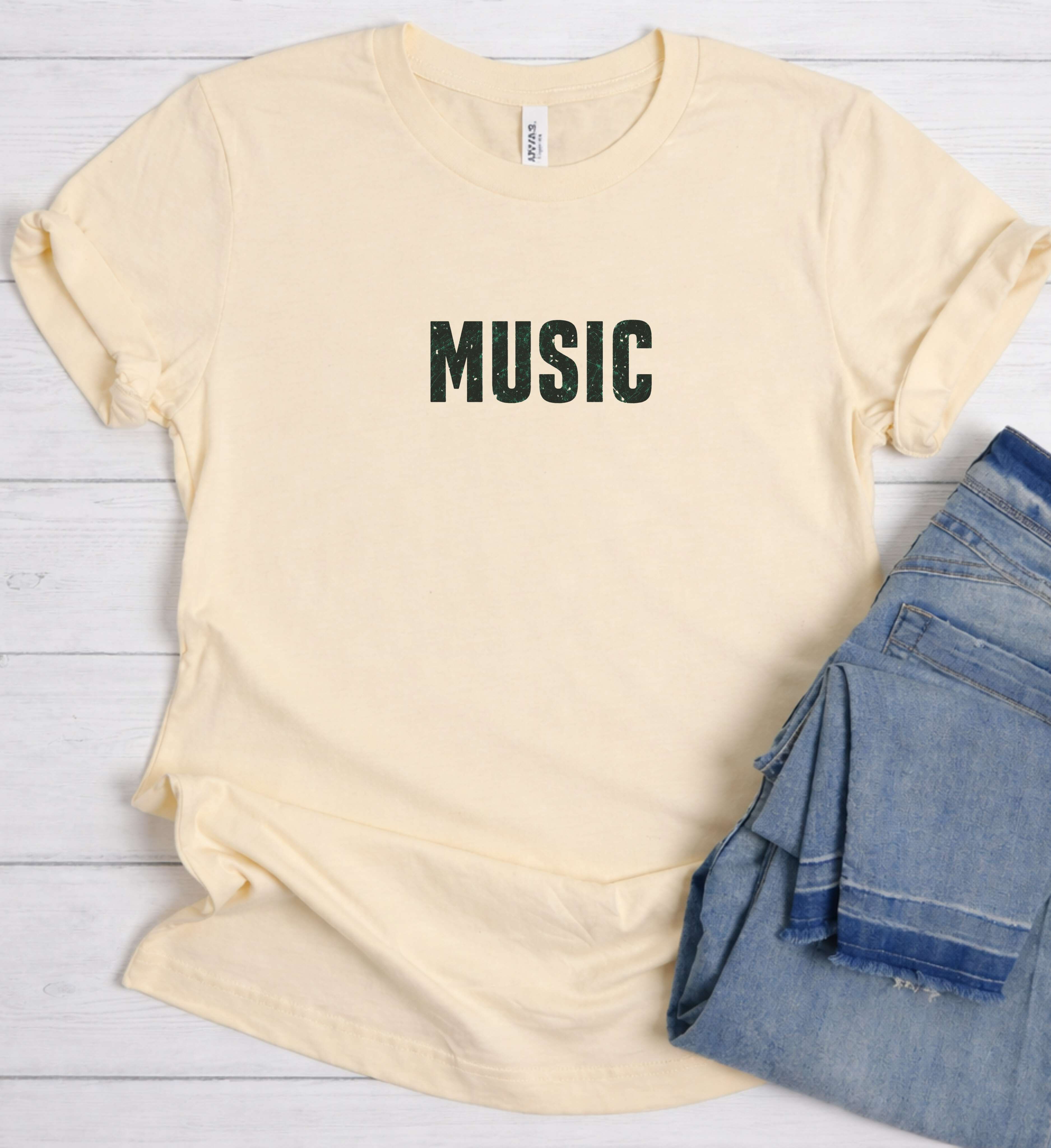 Bold Music Shirt – Minimalist Streetwear Tee