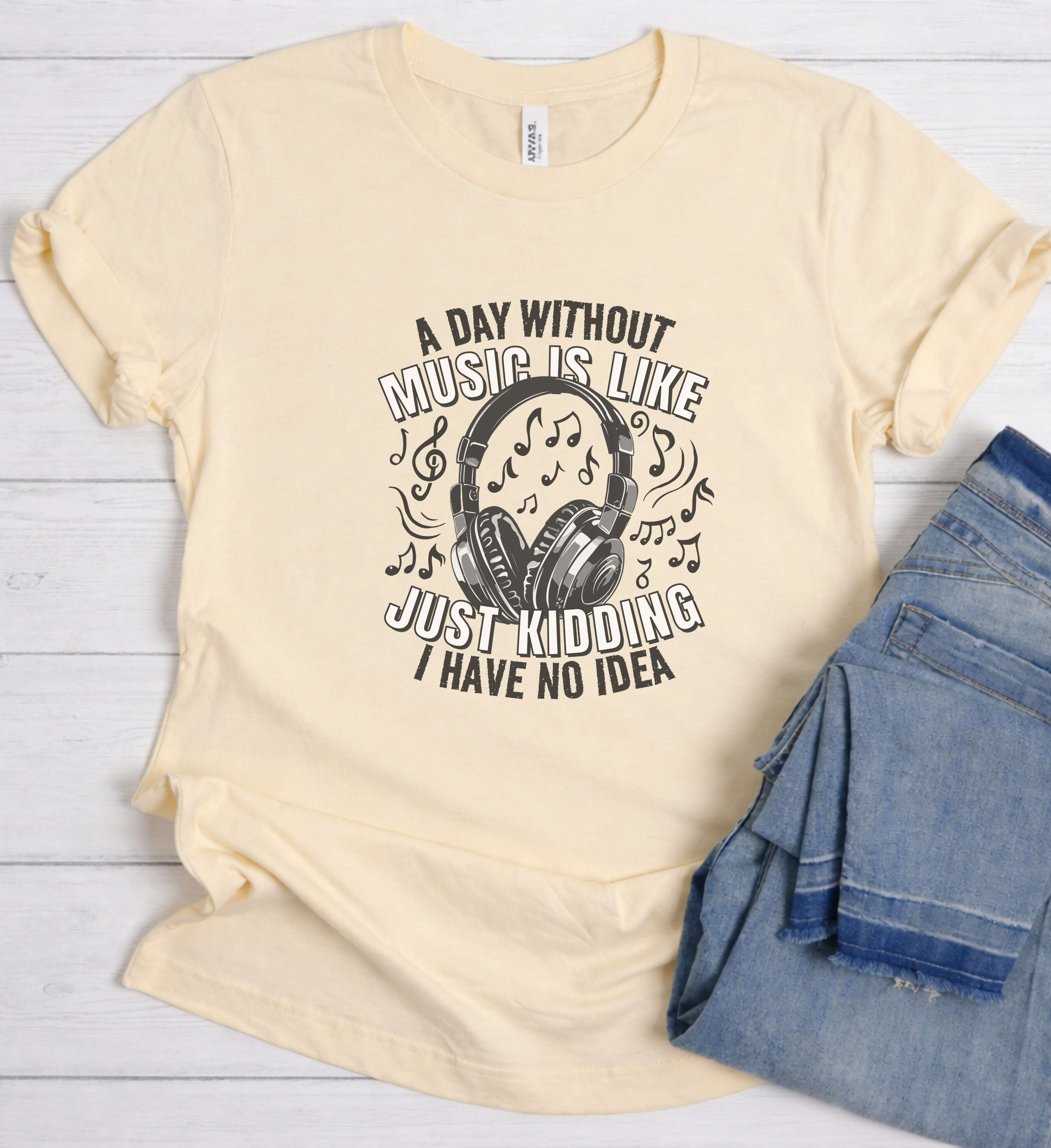 Music Is Life Headphone Shirt