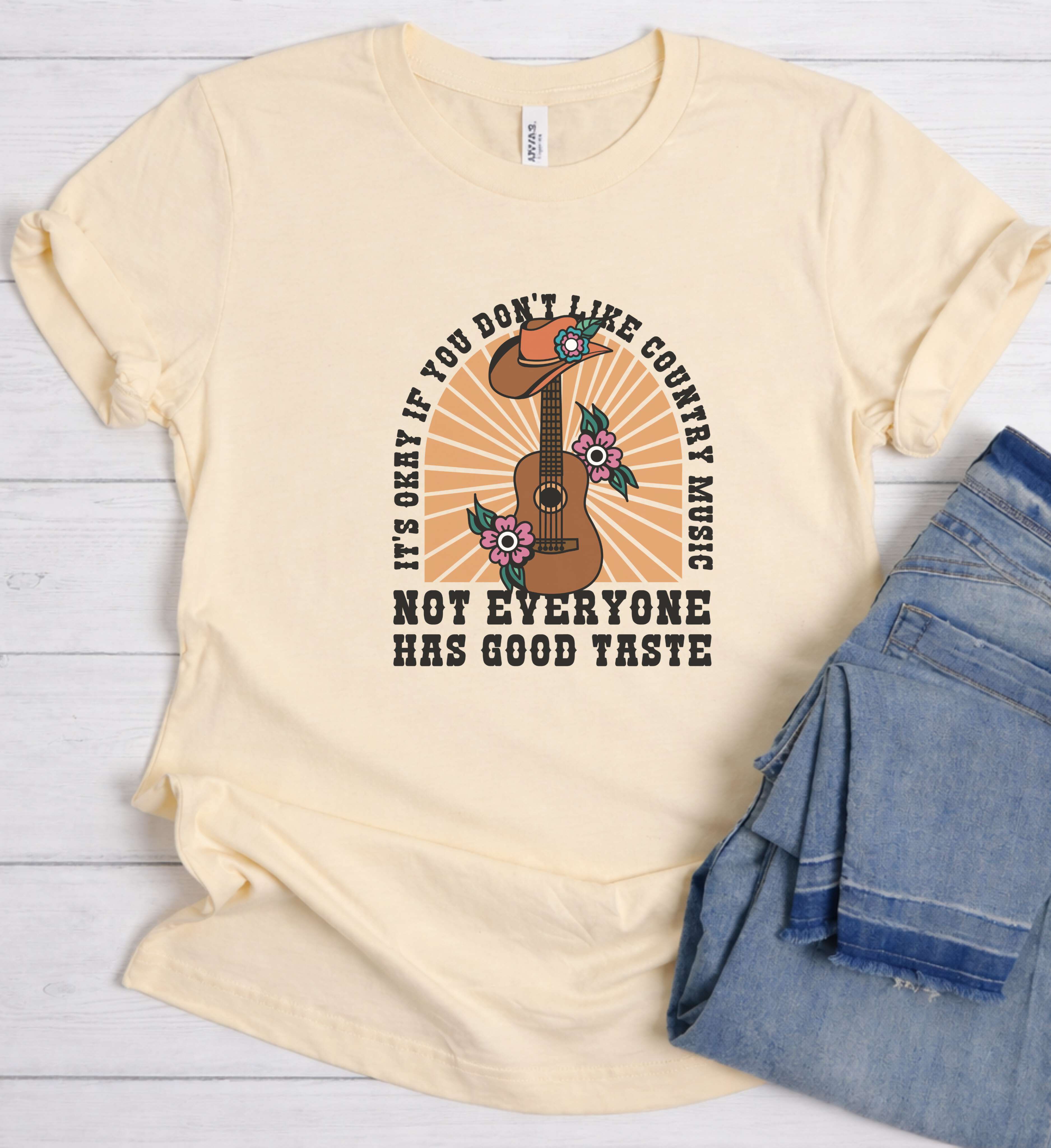 Country Music Shirt – Funny Western Guitar Tee