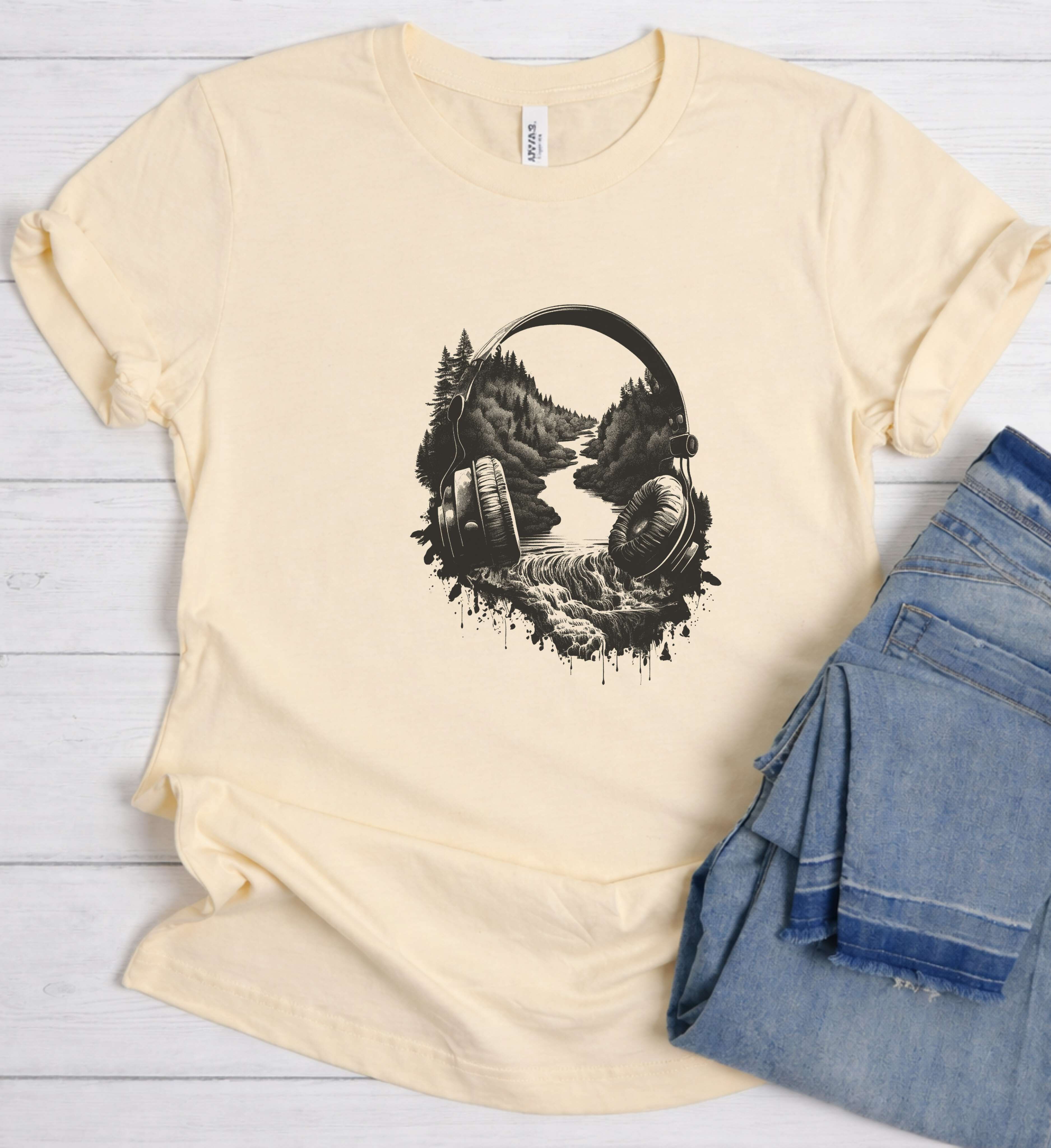 Soundscape Headphone Shirt – Where Music Meets Nature