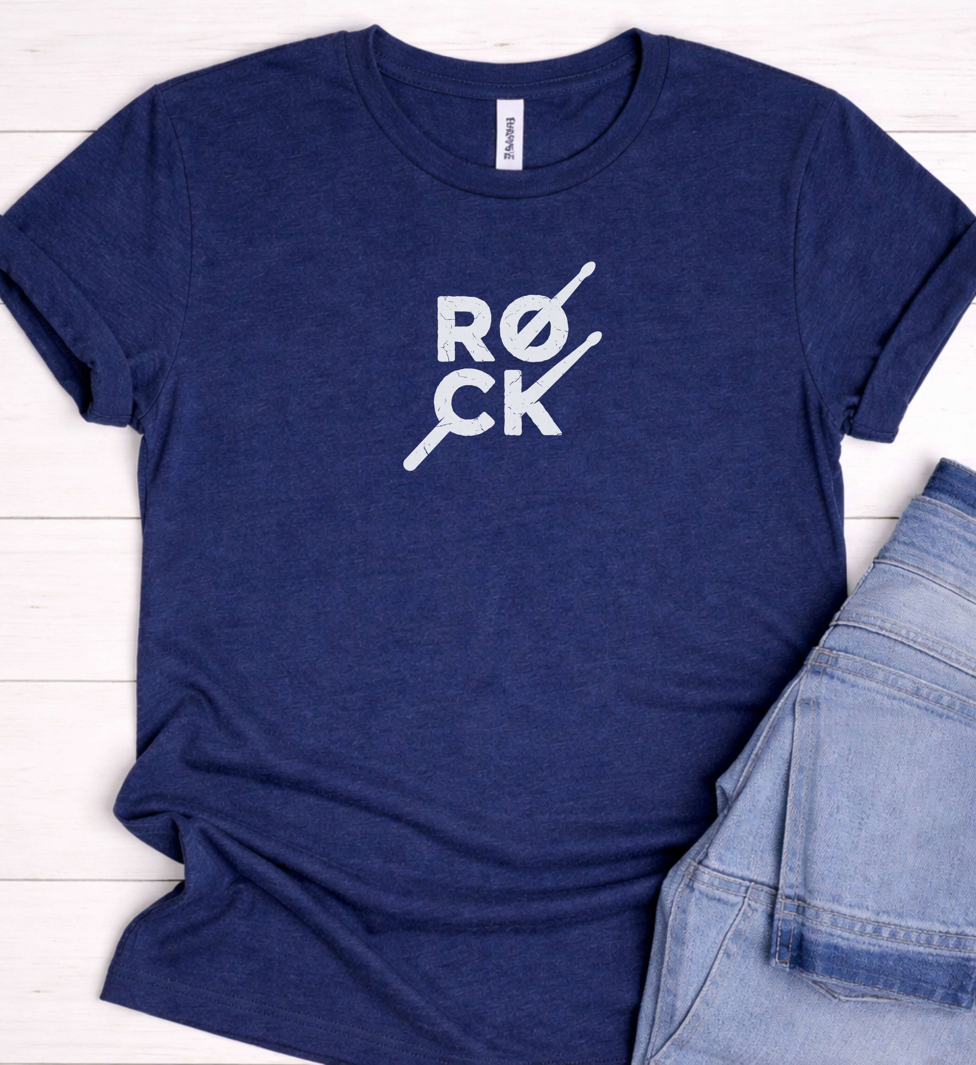Rock Music Shirt – Minimal Grunge Graphic Tee