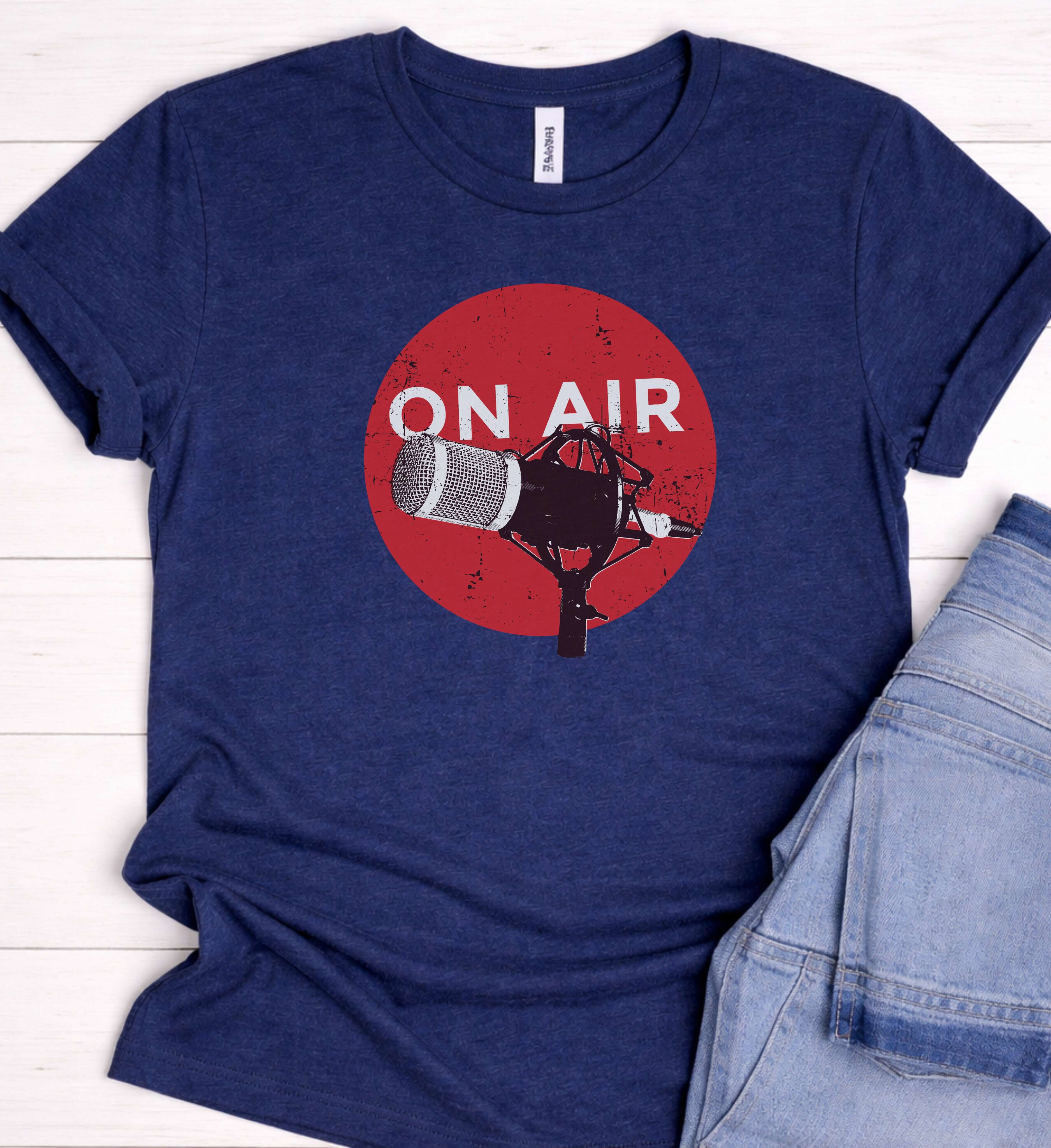 On Air Shirt – Podcast Microphone Graphic Tee